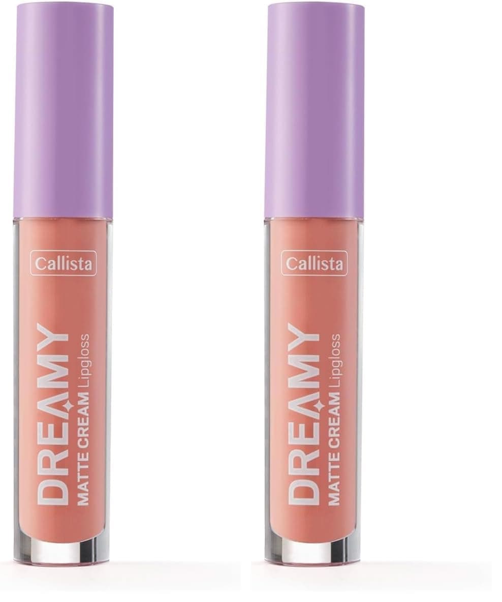 Callista Dreamy Matte Cream Mat Görünümlü Lipgloss 207 Angelic, Nude 2li paket