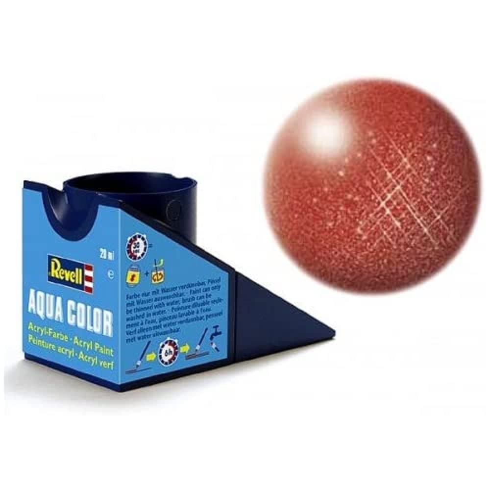 Revell - Su Bazlı Maket Boyası Bronz Metalik 18 Ml (36195)