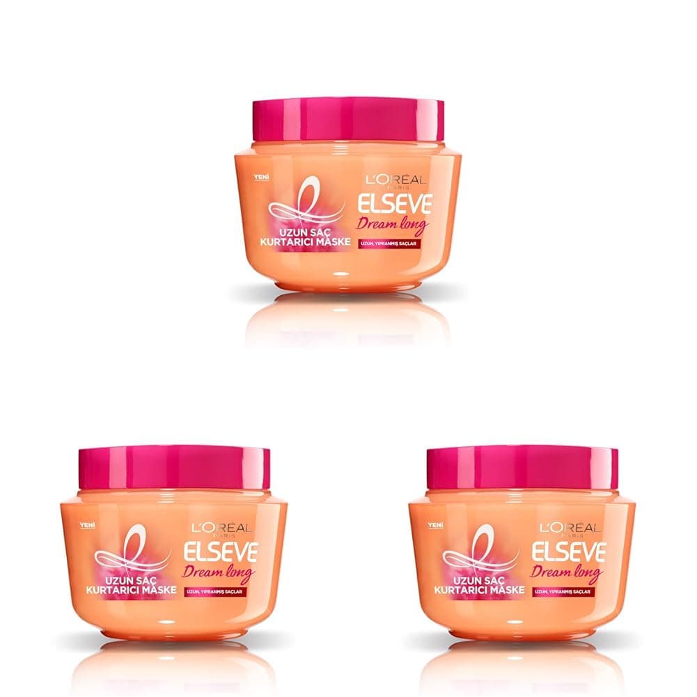 L’Oréal Paris Elseve Dream Long Uzun Saç Kurtarıcı Maske (300 ml) 3lü paket