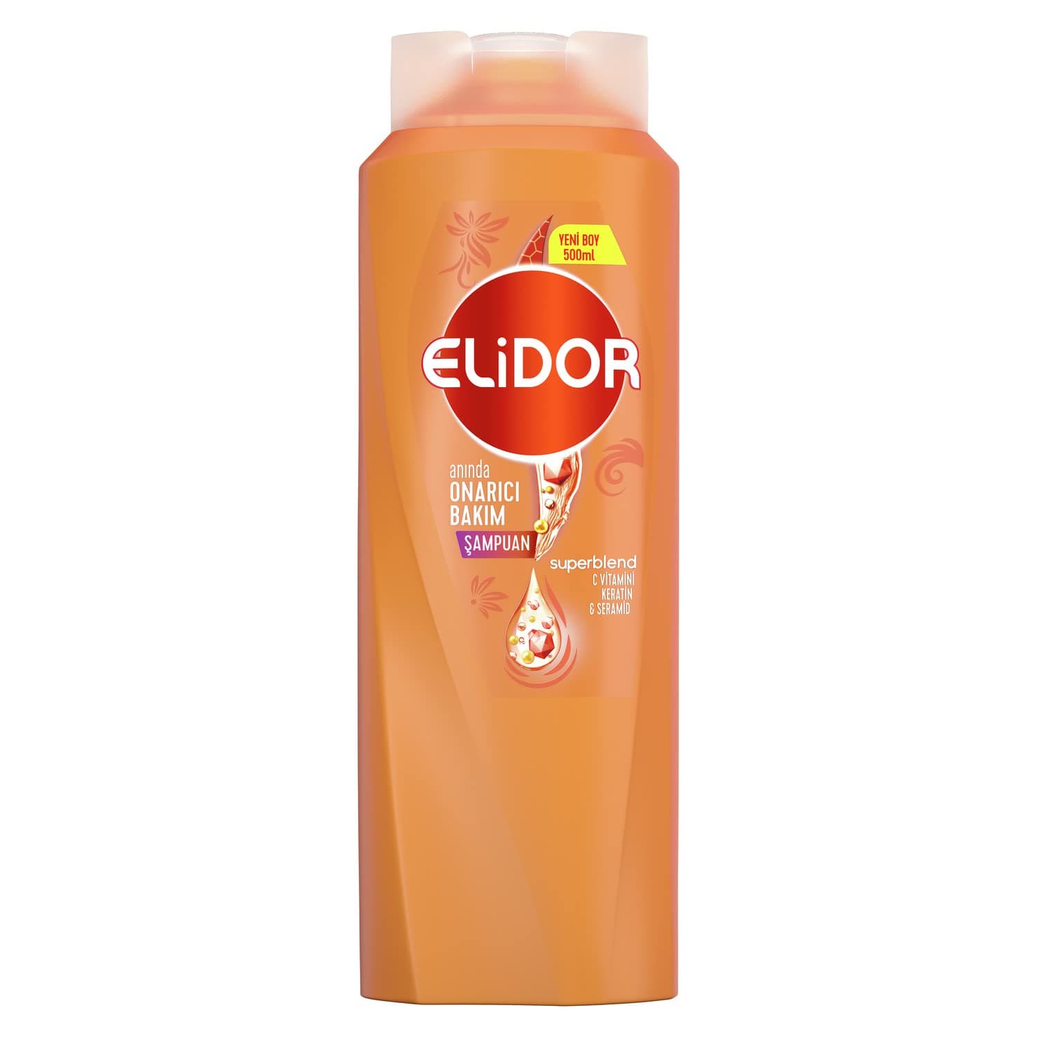 Elidor Superblend Saç Bakım Şampuanı Anında Onarıcı Bakım C Vitamini Keratin Seramid 500 ml
