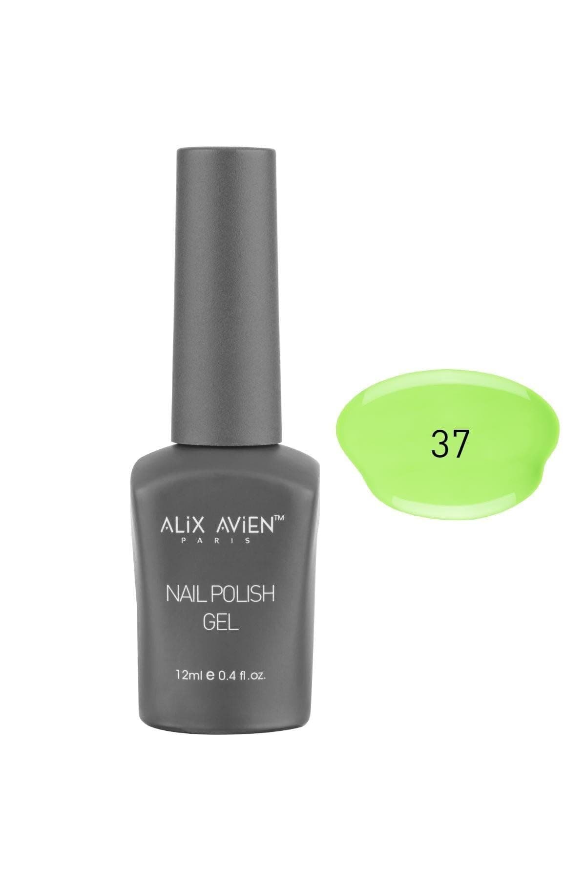 ALIX AVIEN Uv Kalıcı Pastel Yeşil Jel Oje 37 - Gel Polish - 12 ml