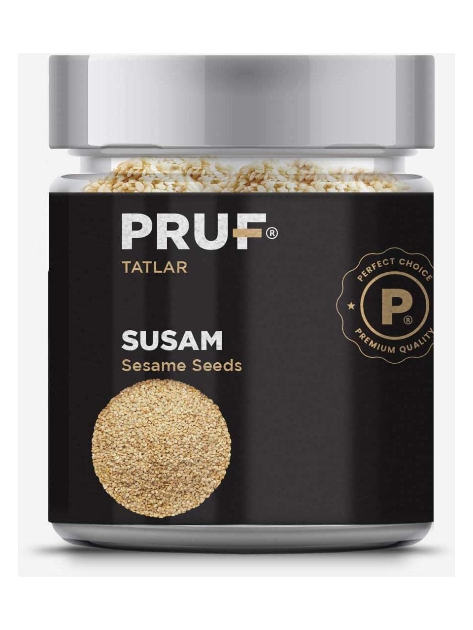 Pruf Susam/Sesame Seeds 175 Gr. Sağlıklı Cam Kavanoz