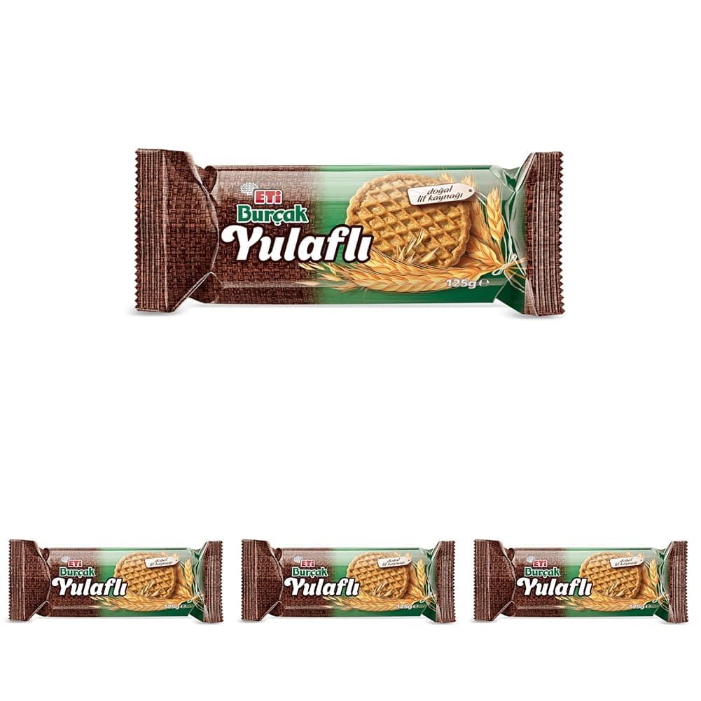 Eti Burçak Yulaflı Bisküvi 125 g (4 paketi)