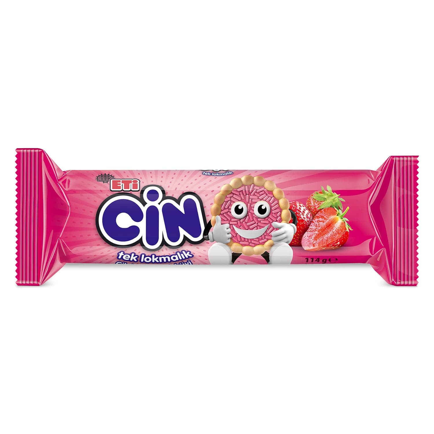 Eti Cin Çilekli 114 g x 18 Adet