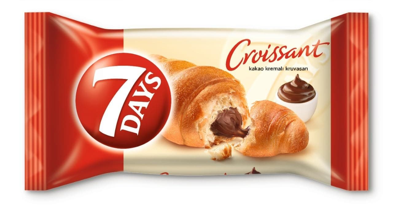 Milka Sürülebilir Çikolata, 2 Adet 7Days Kruvasan 60 gr