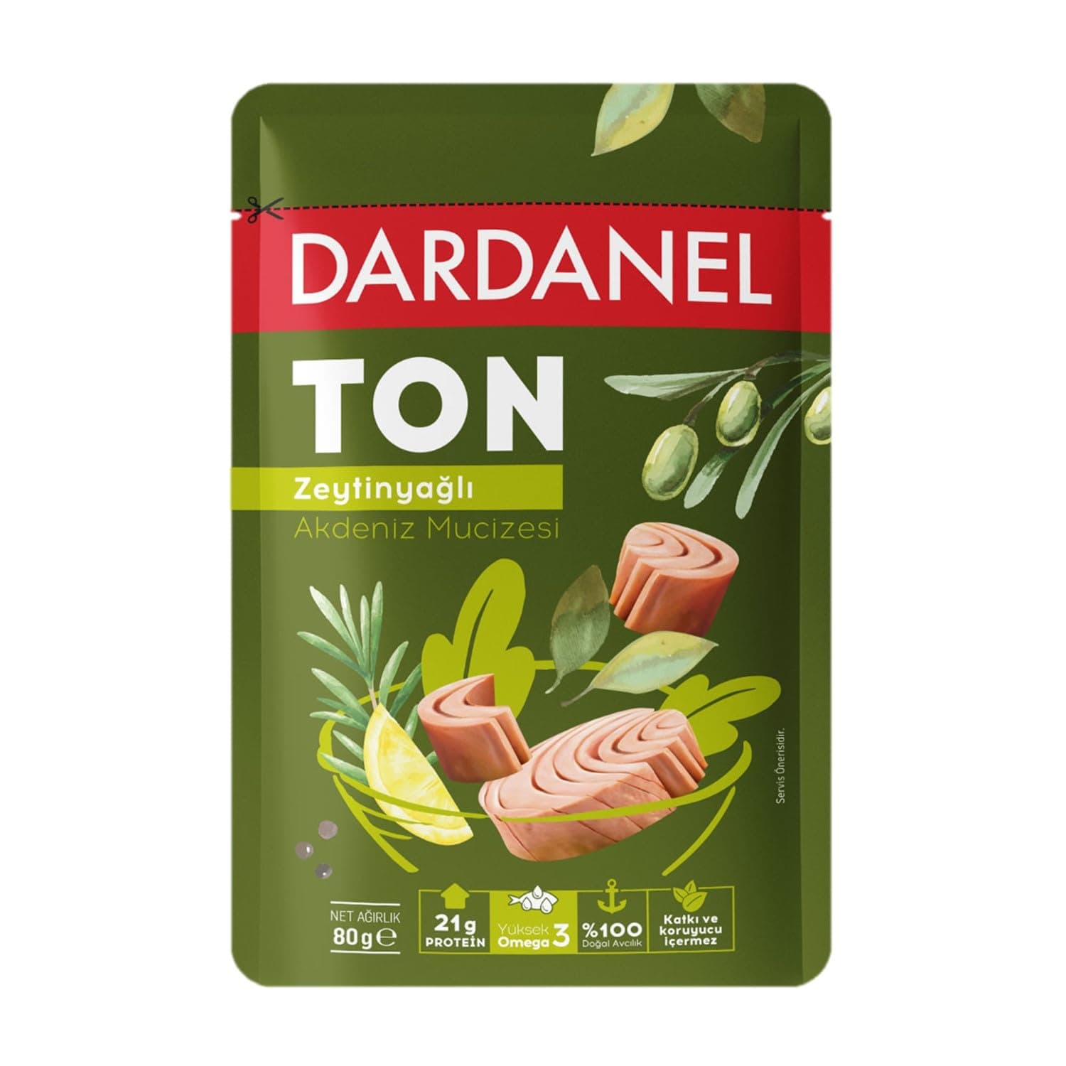 Dardanel Zeytinyağlı Ton Balığı Poşet 80 gr