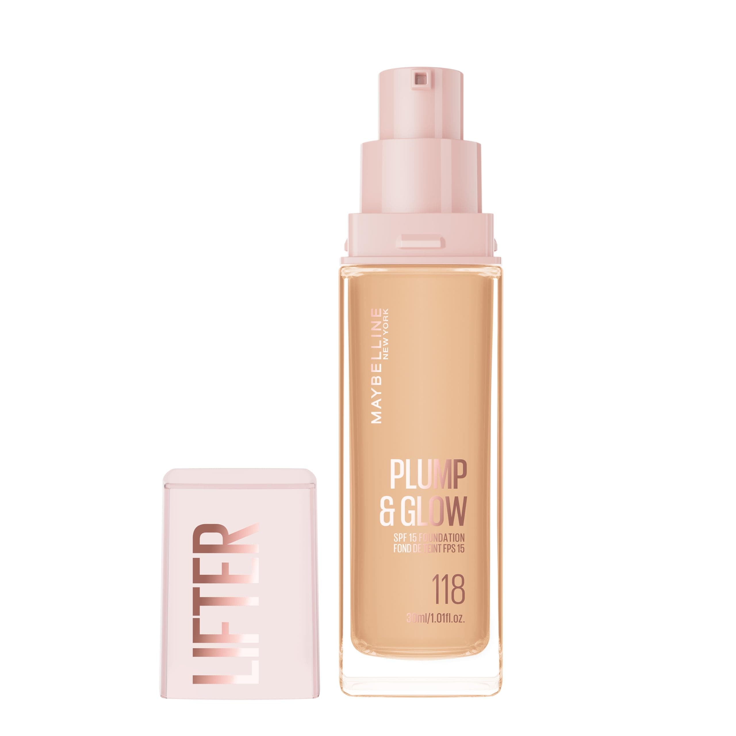 Maybelline New York Lifter Niasinamid ve Hyalüronik Asit İçeren Aydınlatan Fondöten - 118