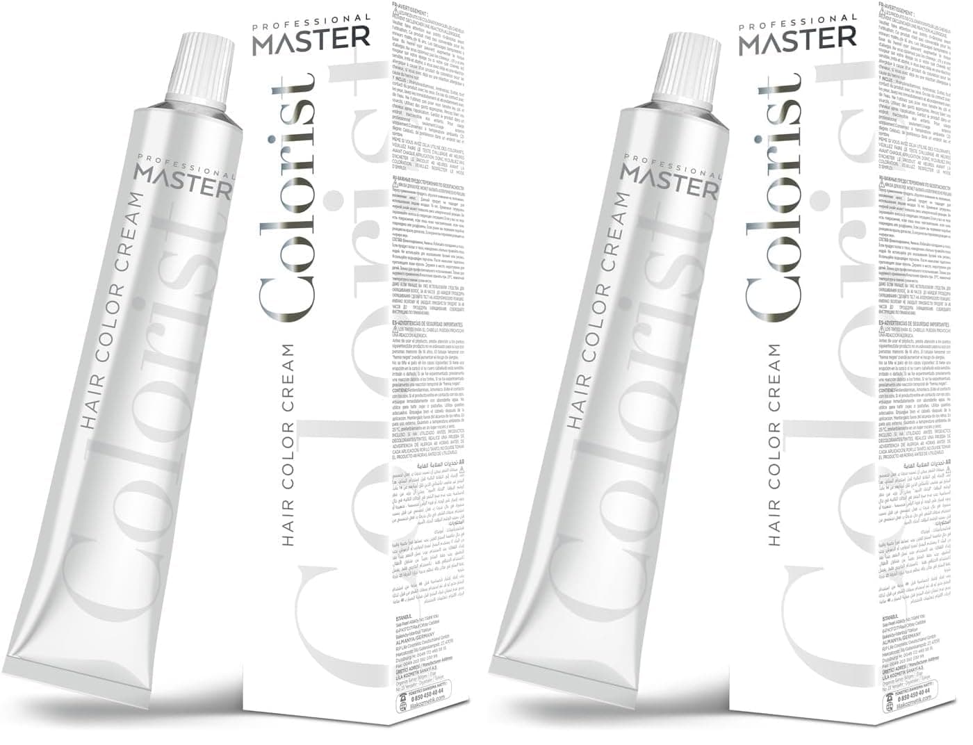 Professional Tüp Saç Boyası Boya 60 ml 1.0 Siyah (2 paketi)
