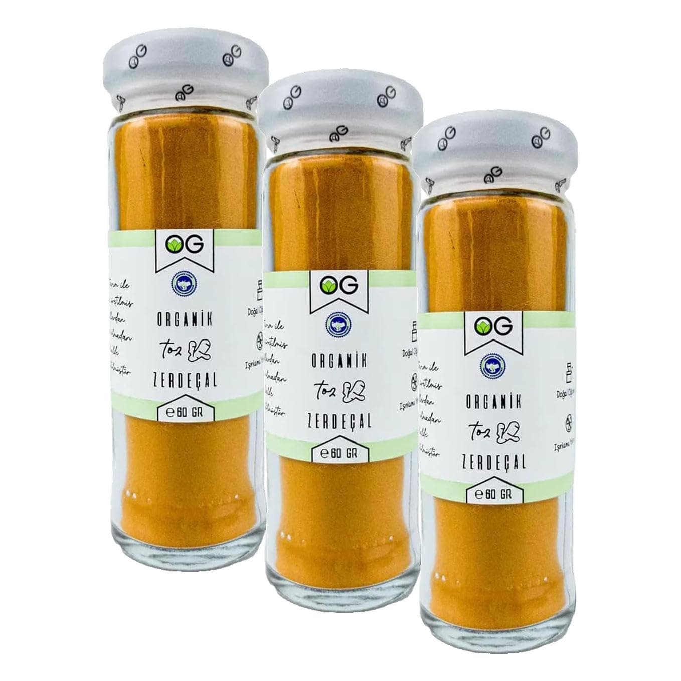 OG Organik Toz Zerdeçal 60 gr (3 paketi)