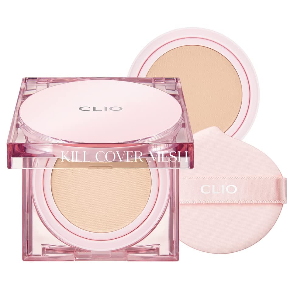 CLIO Yoğun Nem ve Işıltı Veren Cushion CLIO Kill Cover Mesh Glow Cushion+Refill Spf50+PA++++ (2 Lingerie)