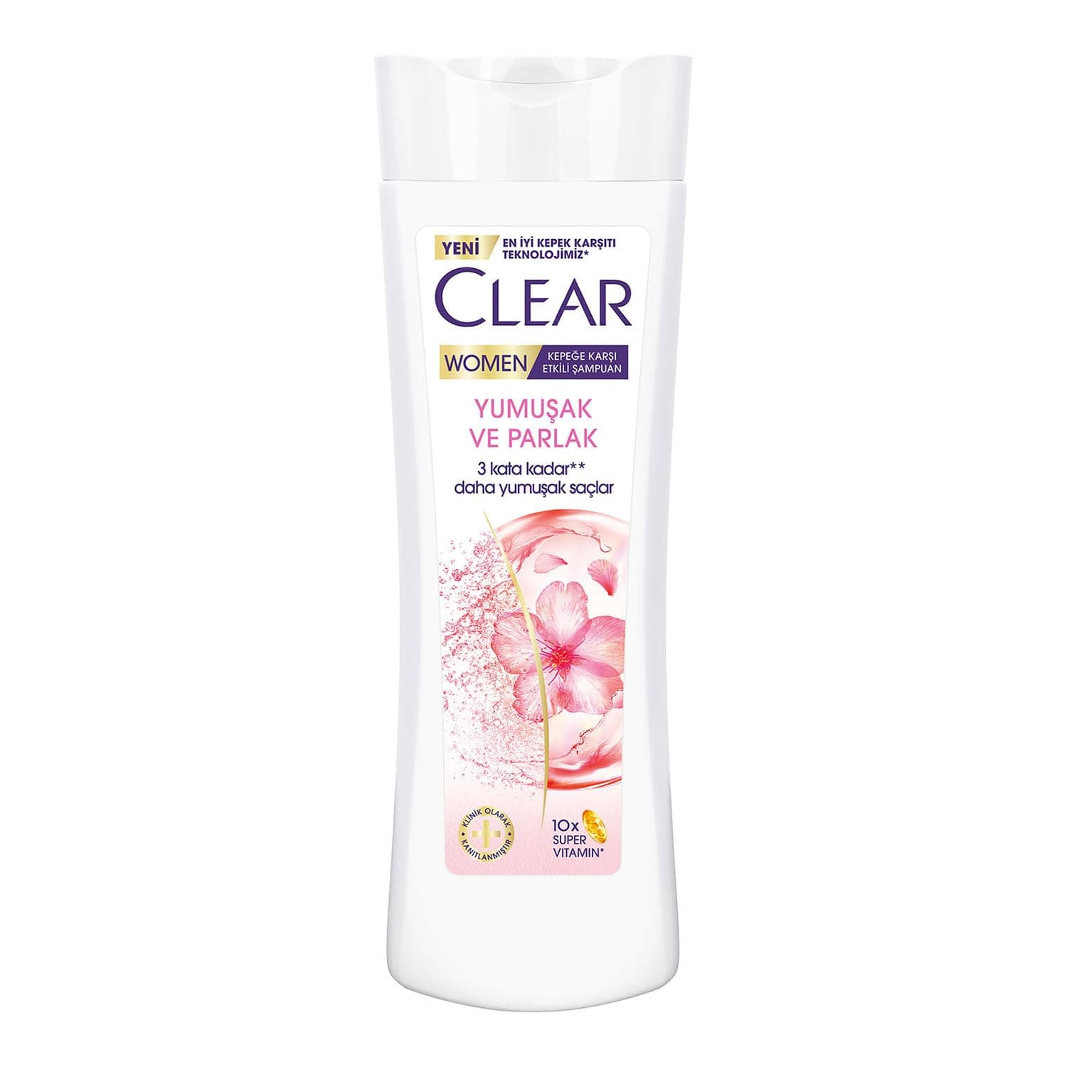 Clear Women Kepeğe Karşı Etkili Şampuan Yumuşak ve Parlak 350 ml