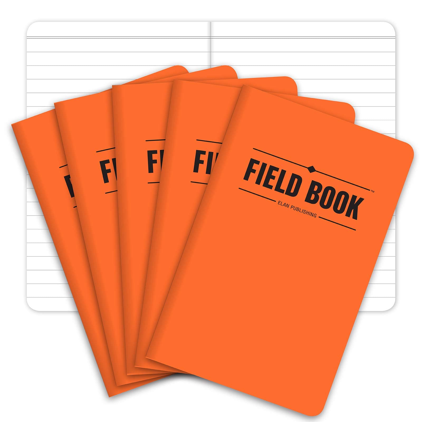 Elan Publishing Company Field notebook – 8,9 x 14 cm – graph Memo kitap, 5 adet