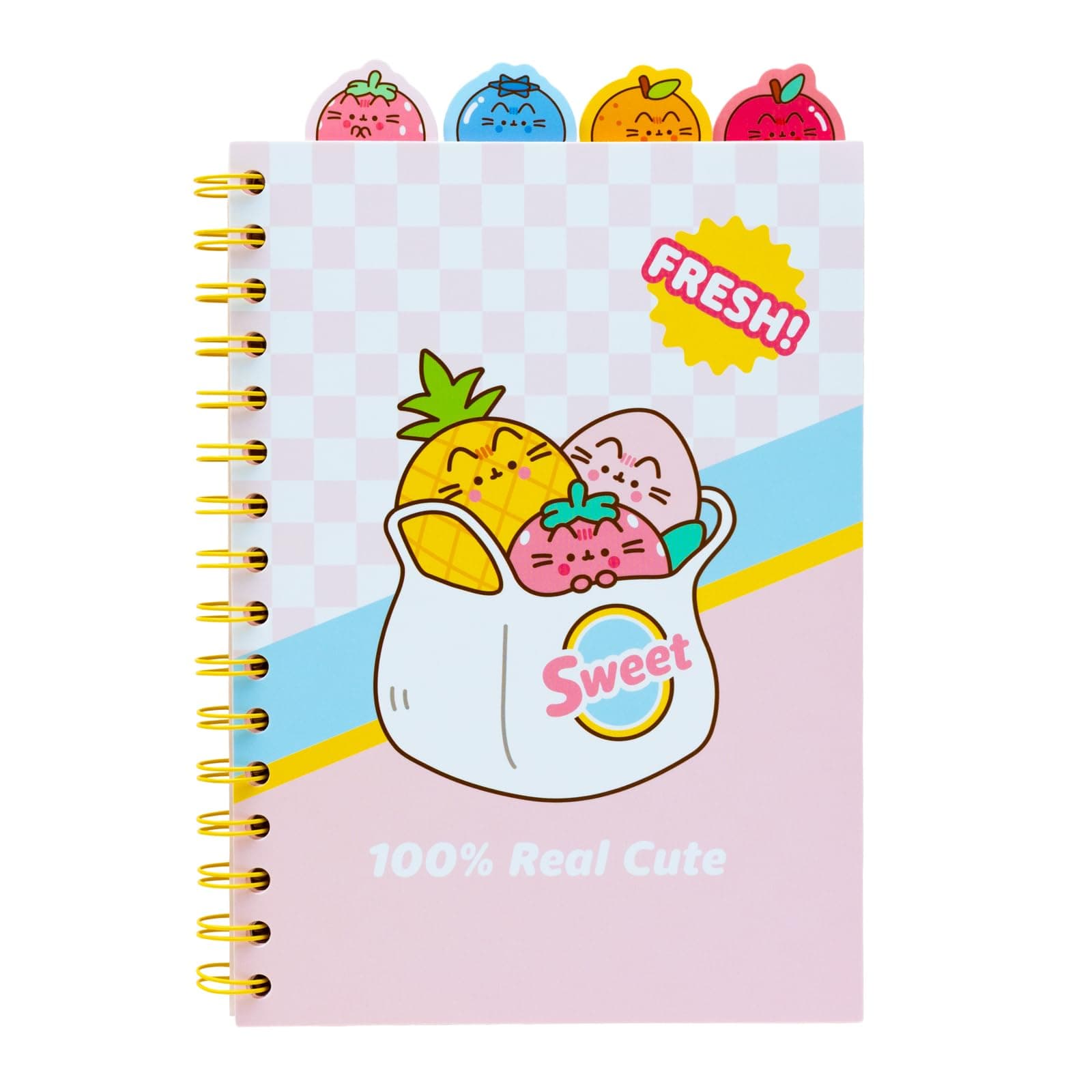 Grupo Erik A5 Project Notebook with 4 Dividers - Pusheen Merchandise | Notepad A5 Notebook with Dividers, Project Planner | Pusheen Gifts For Cat Lovers