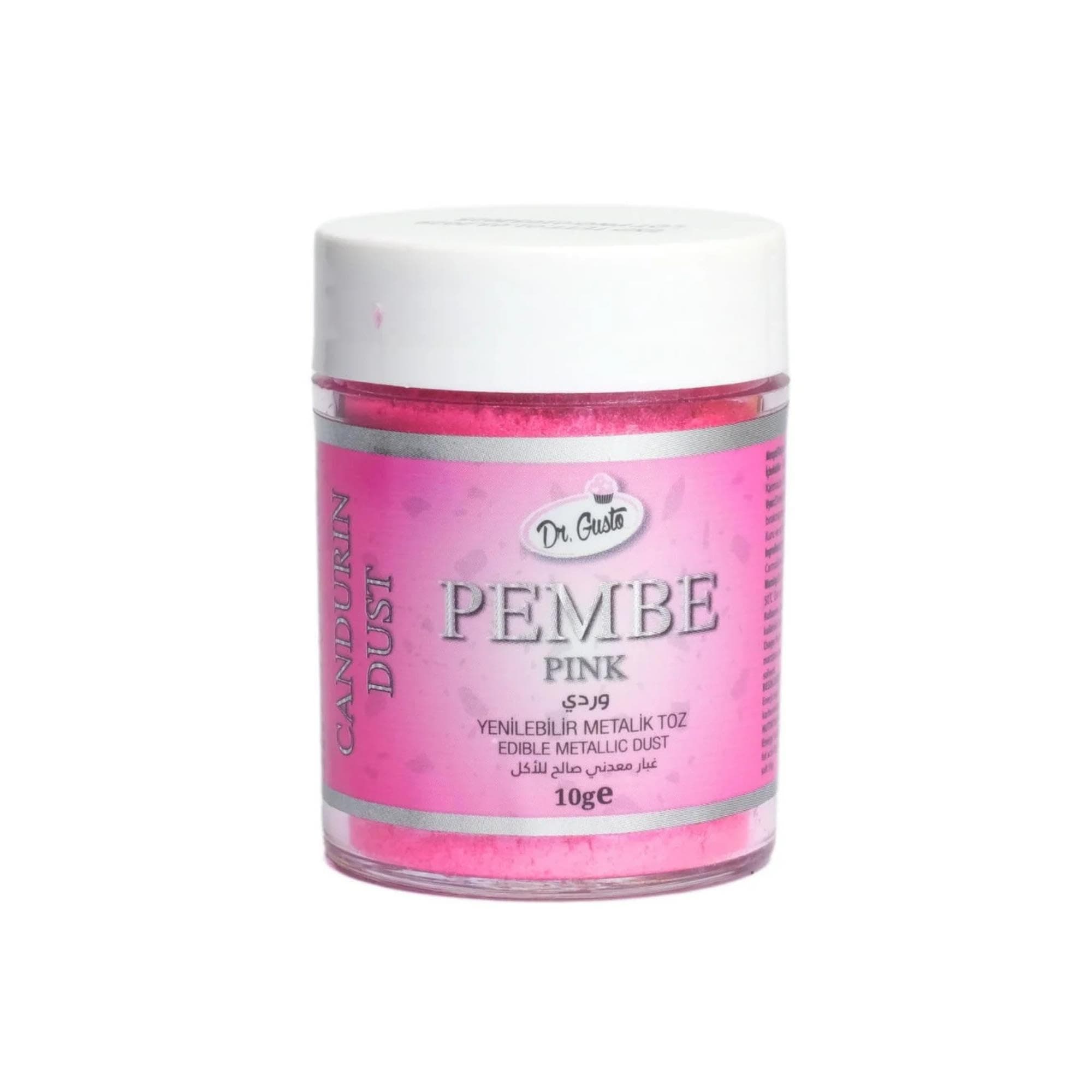 Dr. Gusto Metalik Toz Gıda Boyası 10 Gram Pembe