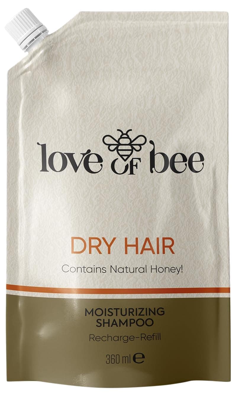 Komili 1878 Love of Bee Kuru Saçlar için Doğal Bal İçeren Yoğun Nemlendirici Premium Şampuan - Refill 360 ml