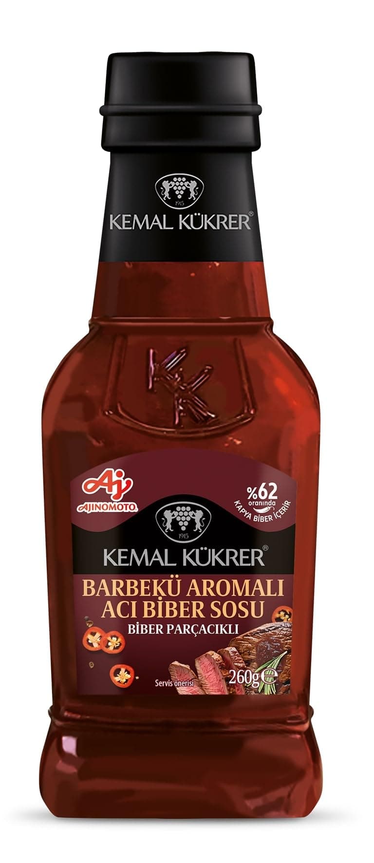 Kemal Kükrer Barbekü Aromalı Acı Biber Sosu 250 ml