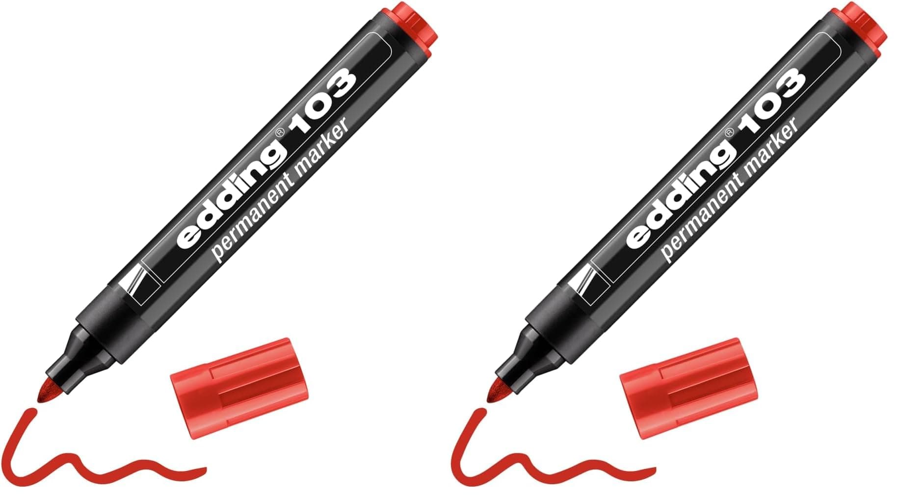 Edding 103 Permanent Markör Kırmızı (2 paketi)