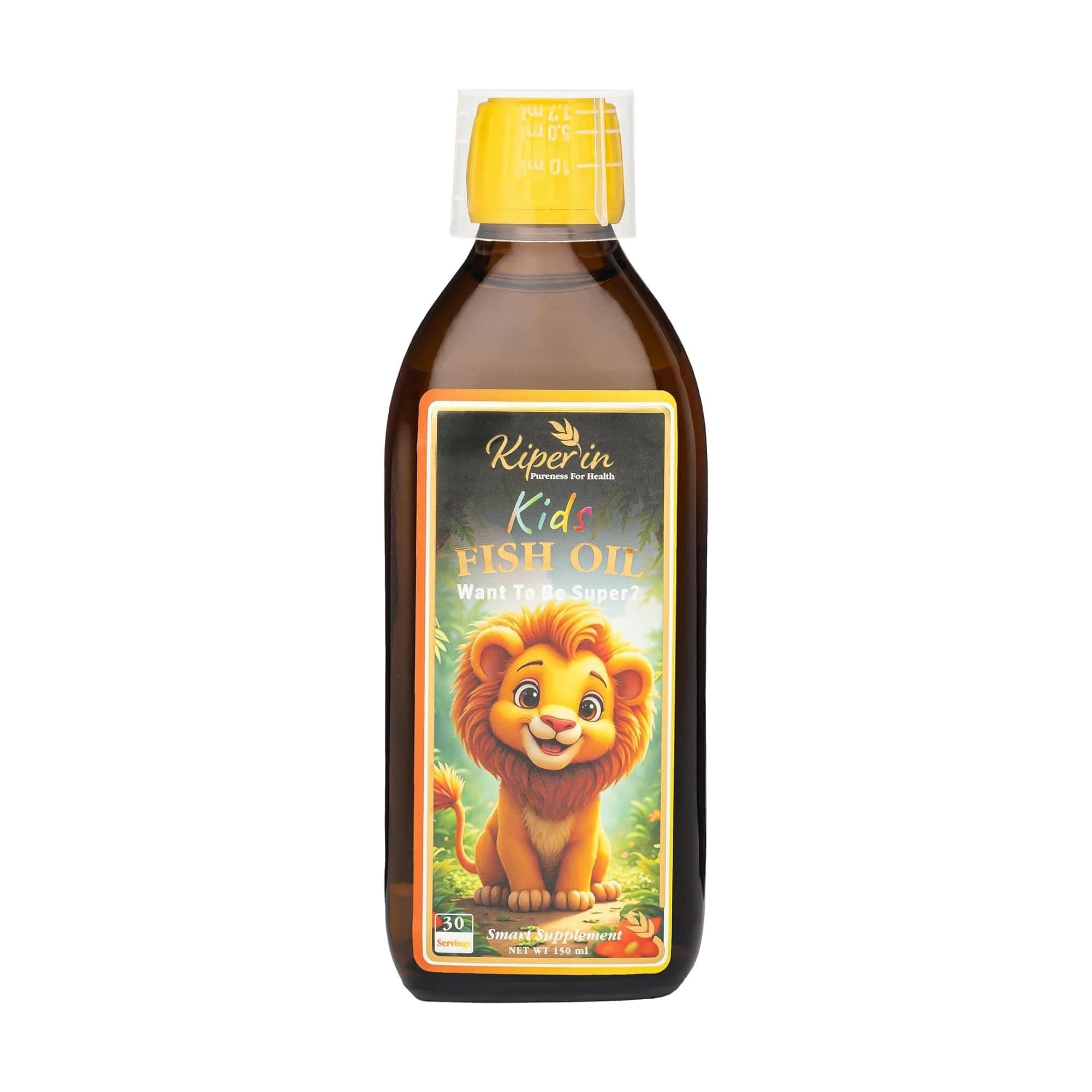 Kiperin Kids Fish Oil Çocuklar İçin Omega 3 Balık Yağı, EPA, DHA, A ve E Vitamini İçeren Tutti Frutti Aromalı Sıvı Form, 150 ml