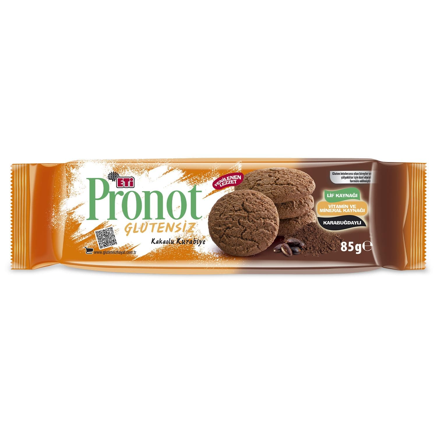 Eti Pronot Glutensiz Kakaolu Kurabiye 85 g x 12 Adet