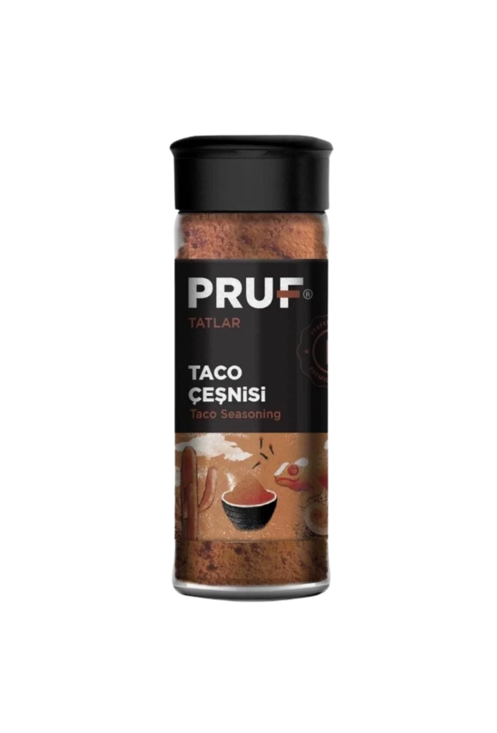 Pruf Taco Baharatı /Taco Çeşnisi / Taco Seasoning 45 Gr. Sağlıklı Cam Şişe