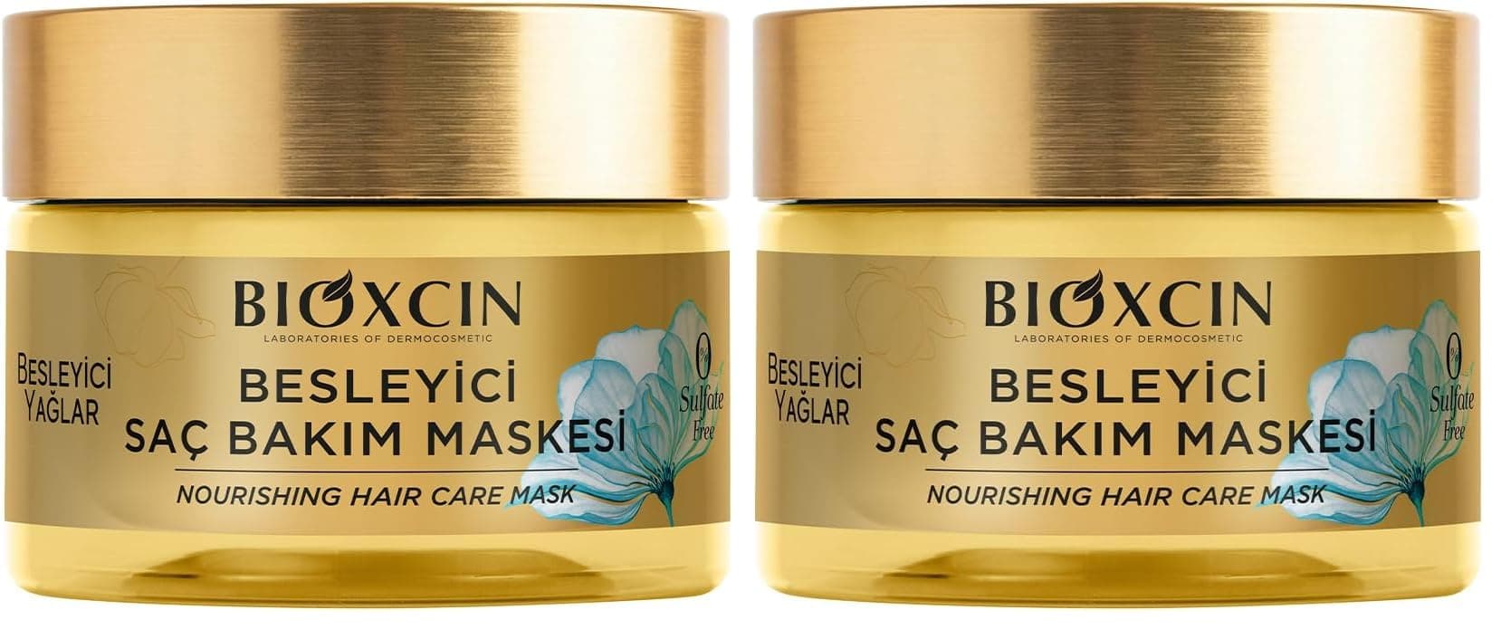 Bioxcin Besleyici Yağlar Saç Bakım Maskesi 225 ml – 9 Çiçek Yağı, Pantenol ve BioComplex B11 İçeren Yoğun Nemlendirici & Onarıcı Maske – Kuru ve Yıpranmış Saçlar İçin Besleyici Bakım (2 paketi)