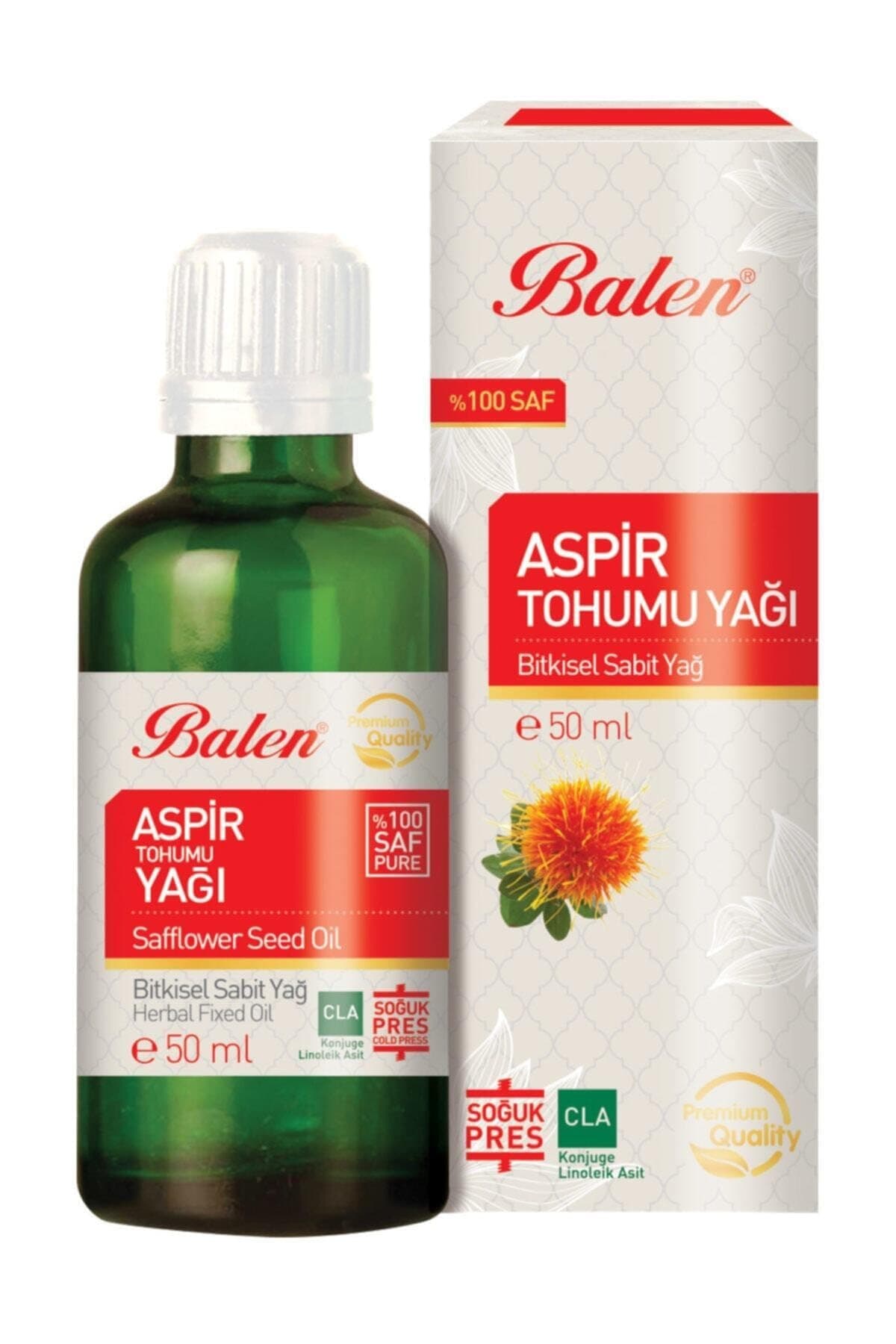 Balen Aspir Tohumu Yağı 50 ml Soğuk Pres