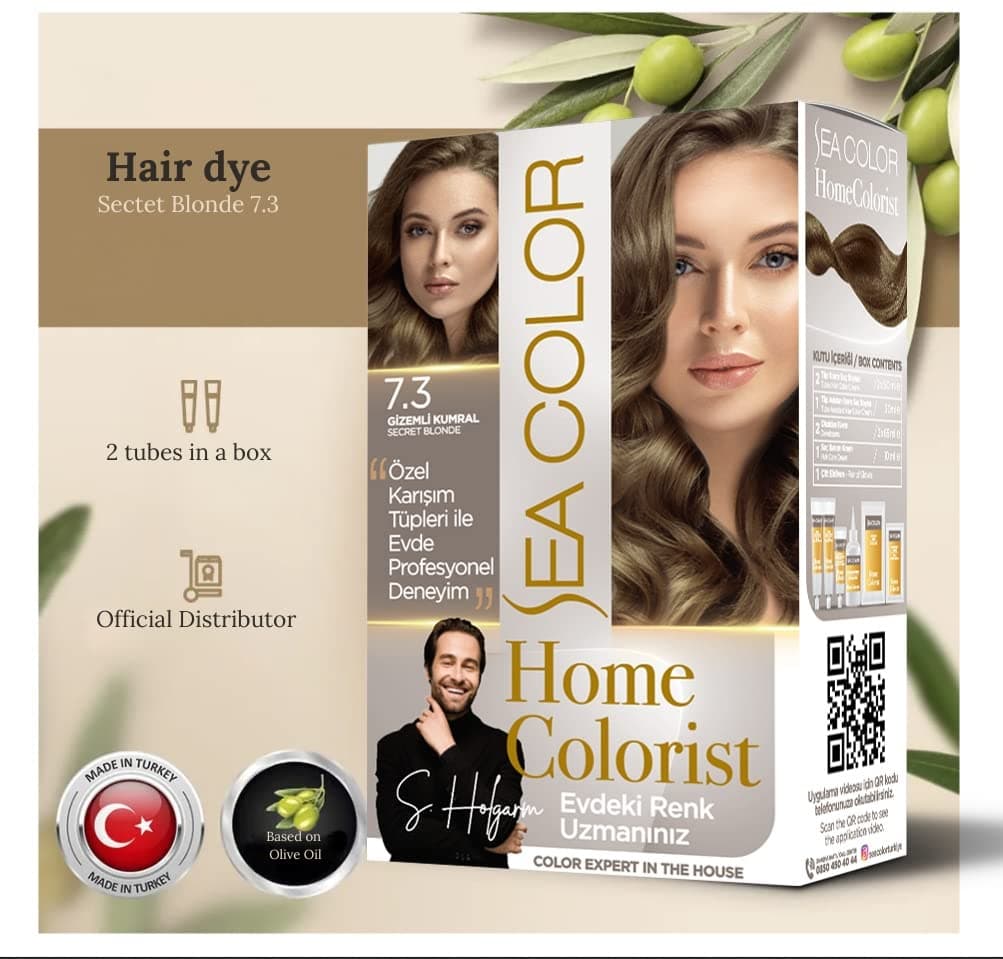 Sea Color Home Colorist Set Saç Boyası 7.3 Gizemli Kumral Secret Blonde
