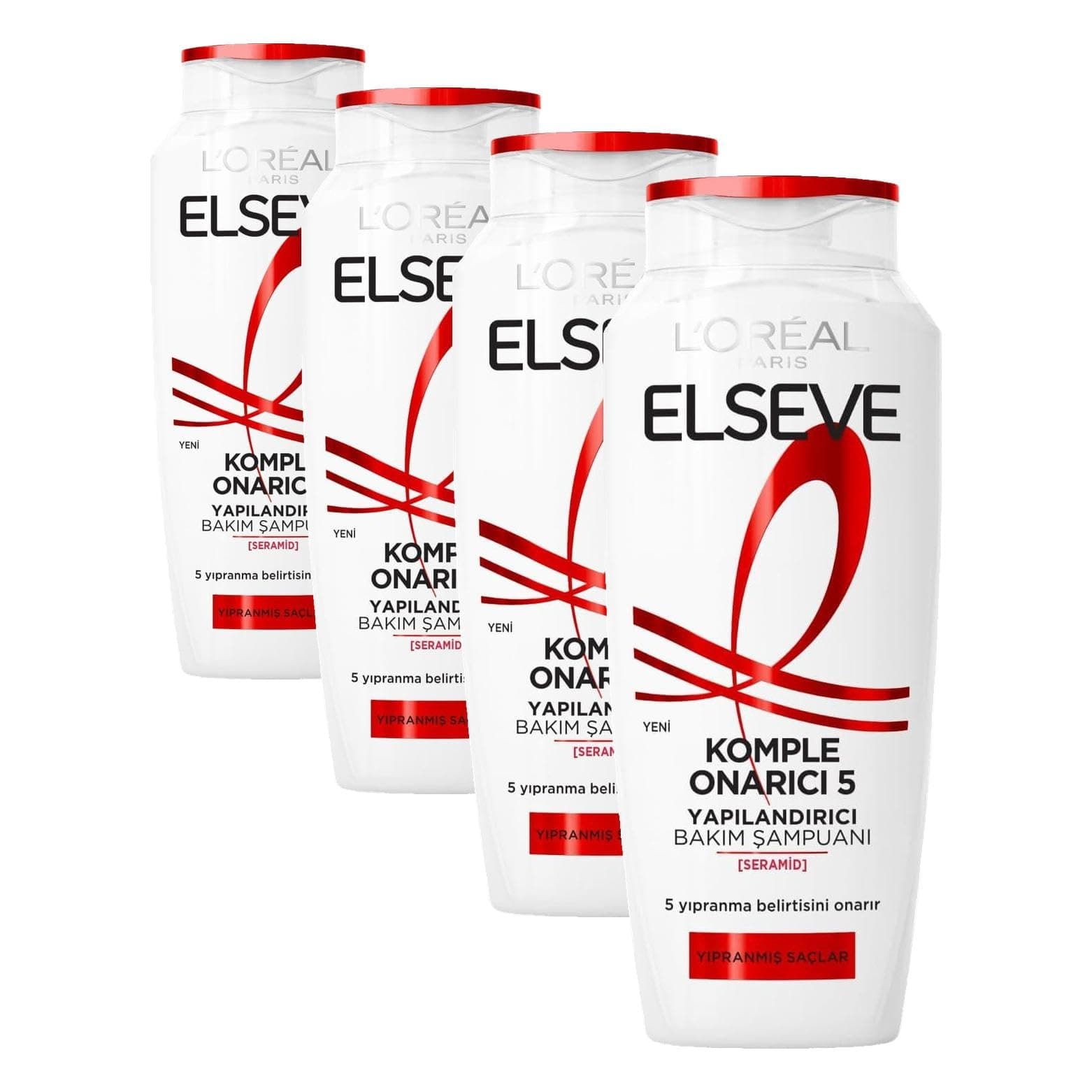 L'Oreal Paris Elseve Komple Onarıcı 5 Yapılandırıcı Bakım Şampuanı 400 ml (4 paketi)