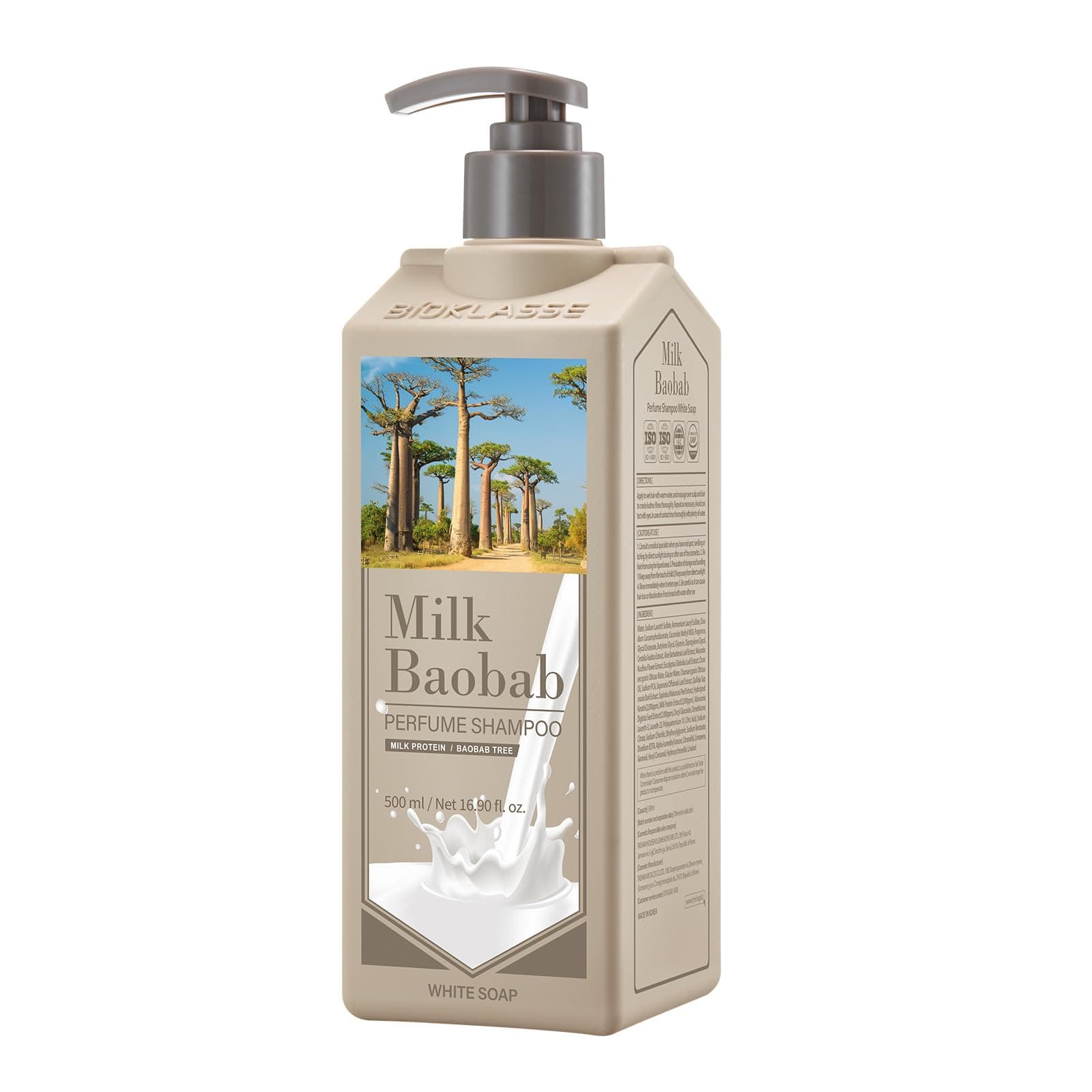 Milk Baobab Yıpranmış Saçı Onaran Parfümlü Keratinli Şampuan Perfume Shampoo (White Soap)