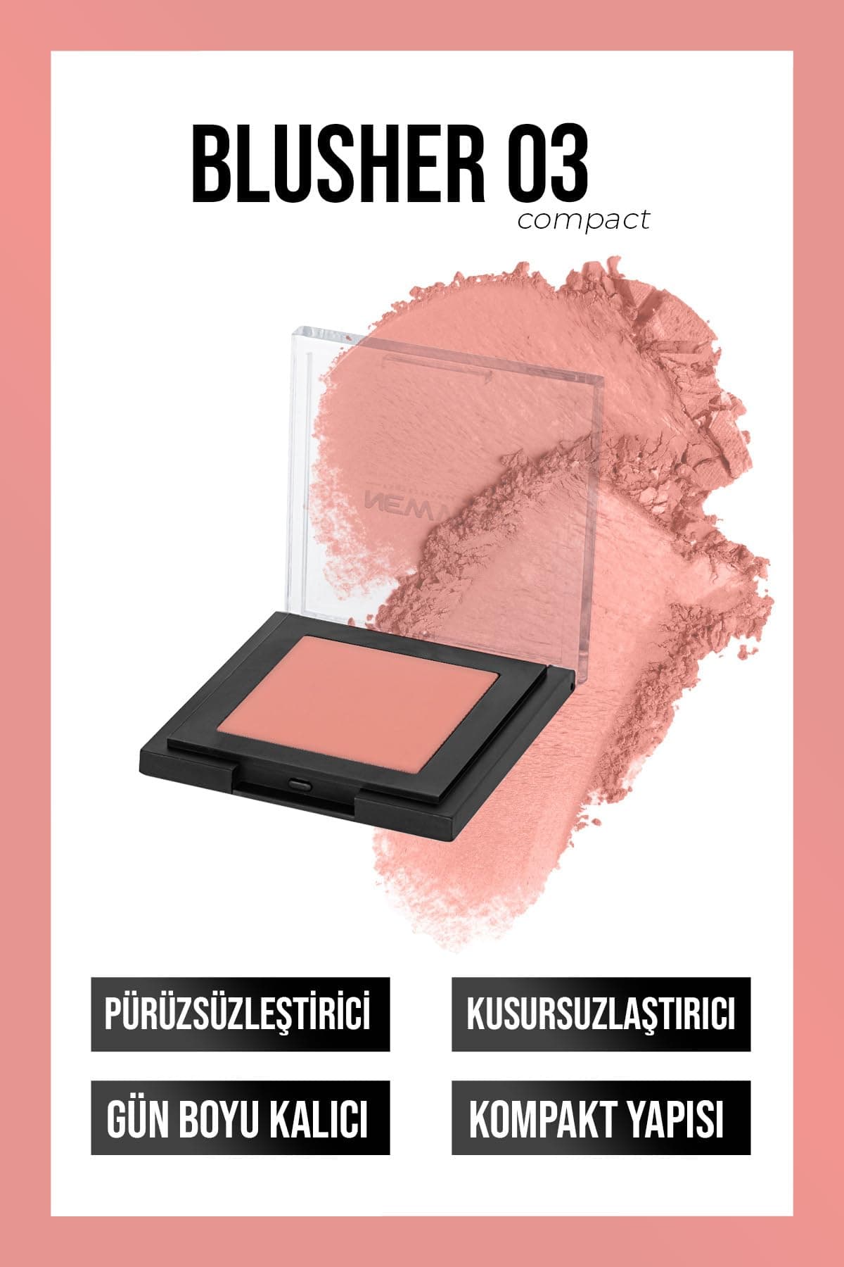 New Well Powder Blusher 03 Toz Allık, 8680923351063