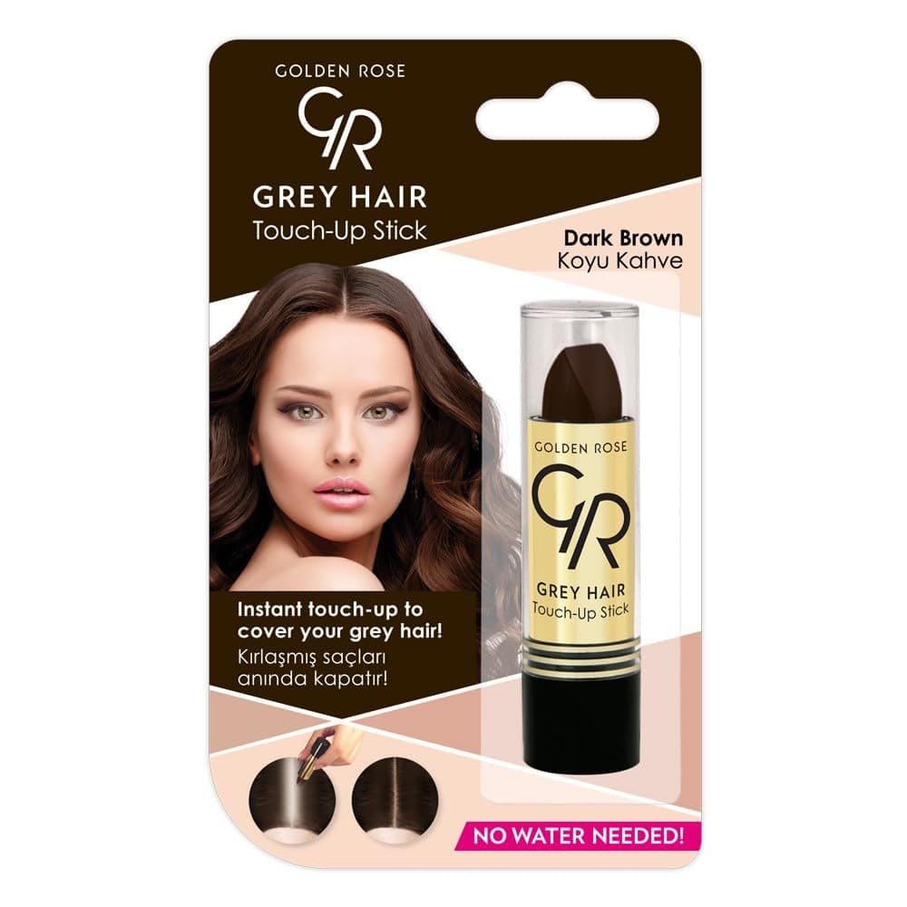 Golden Rose Grey Hair Touch-up Stick No: 02 Dark Brown - Beyaz Saç Kapatıcı - Koyu Kahve