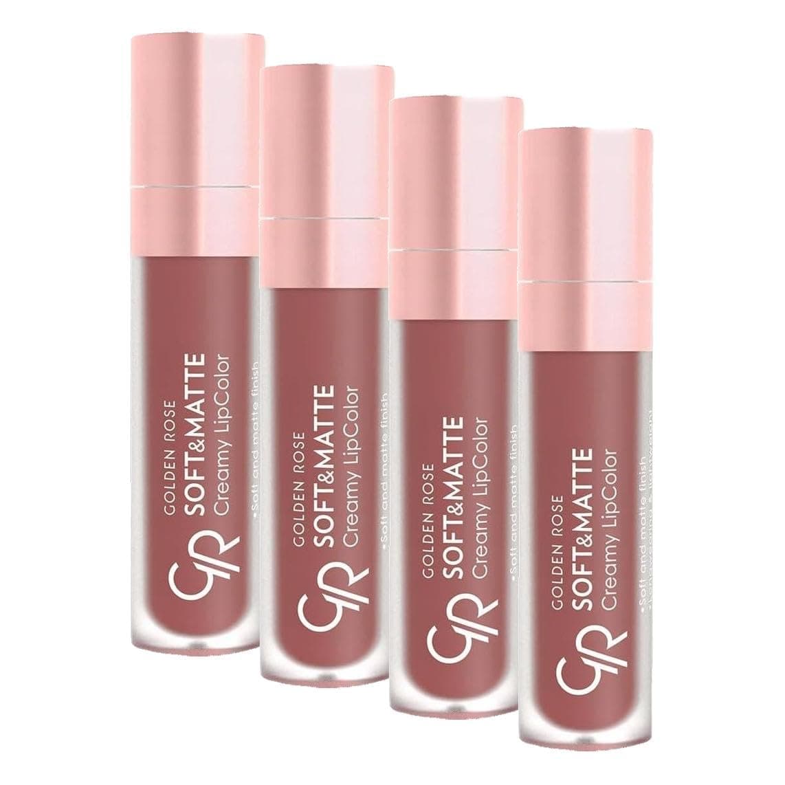 Golden Rose Soft & Matte Creamy Lipcolor No: 113 - Kurutmayan Yumuşak Mat Likit Ruj (4 paketi)