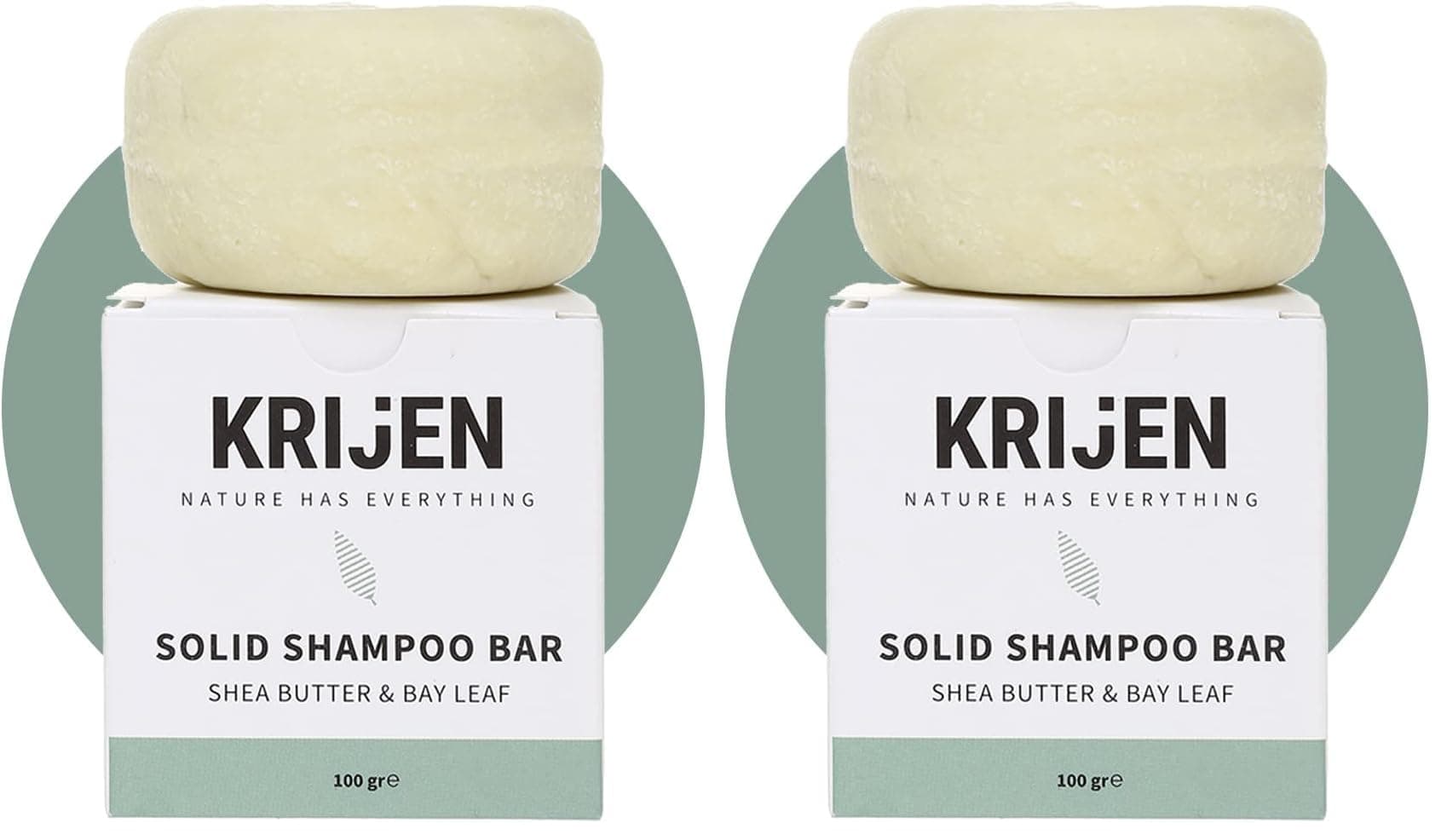 Krijen Shea Butter & Defne Katı Şampuan 100 gr (2 paketi)
