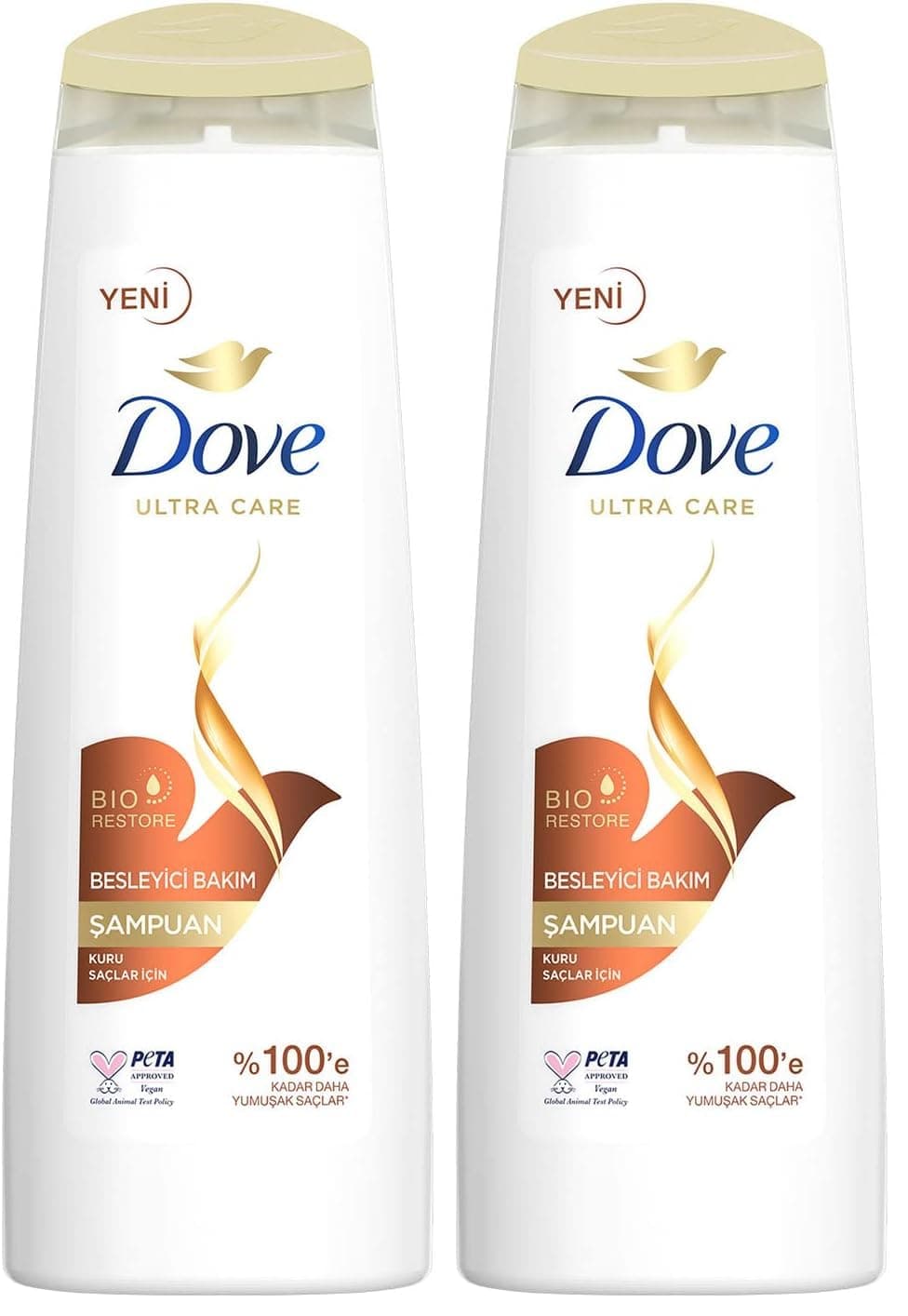 Dove Ultra Care Saç Bakım Şampuanı Besleyici Bakım Kuru Saçlar İçin 400 ml 2li paket