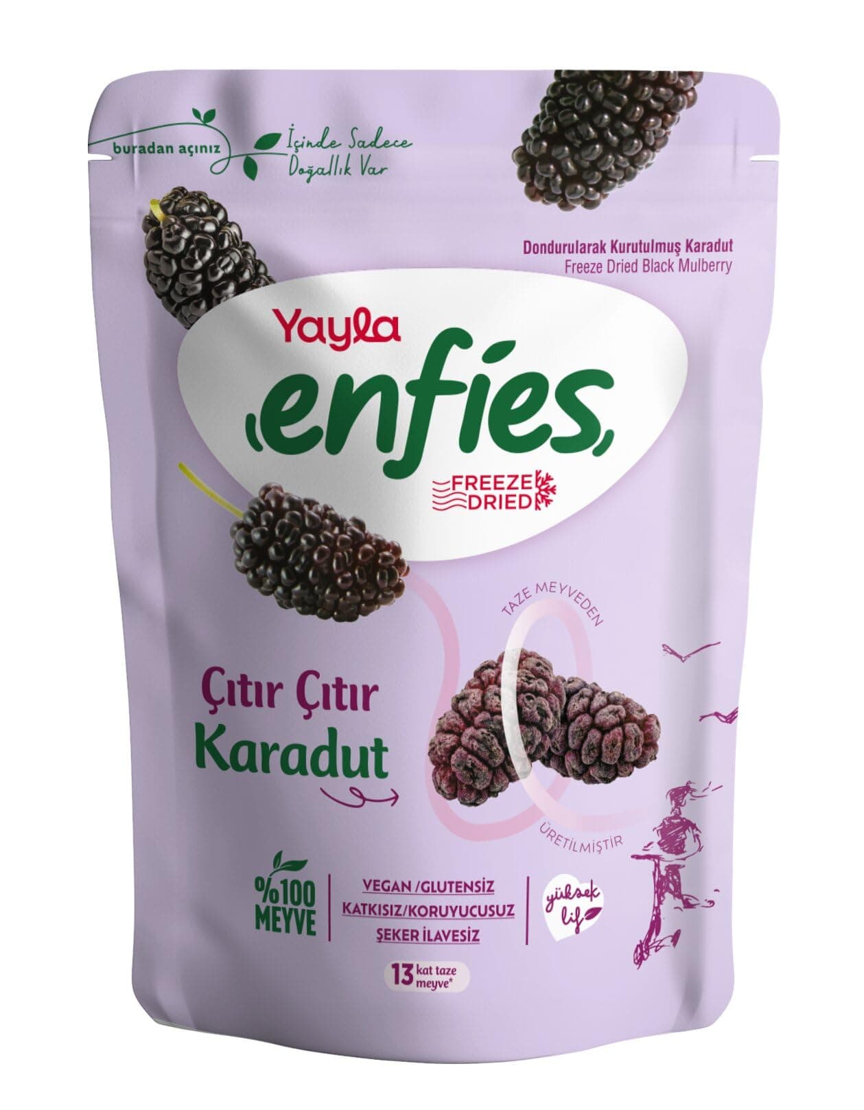 Yayla Enfies Freeze Dried Karadut