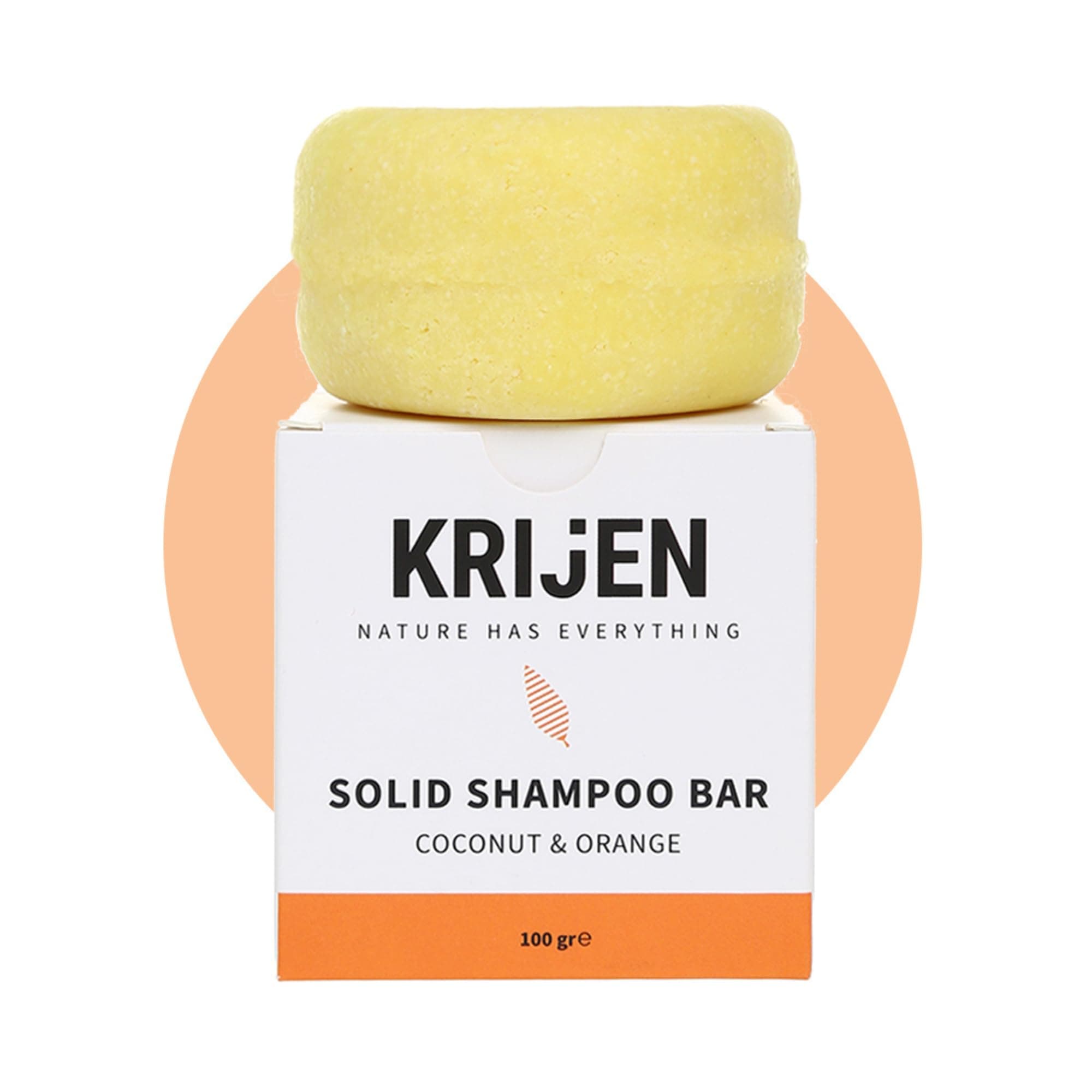 Krijen Aktif Karbon & Çay Ağacı Katı Şampuanı 100gr