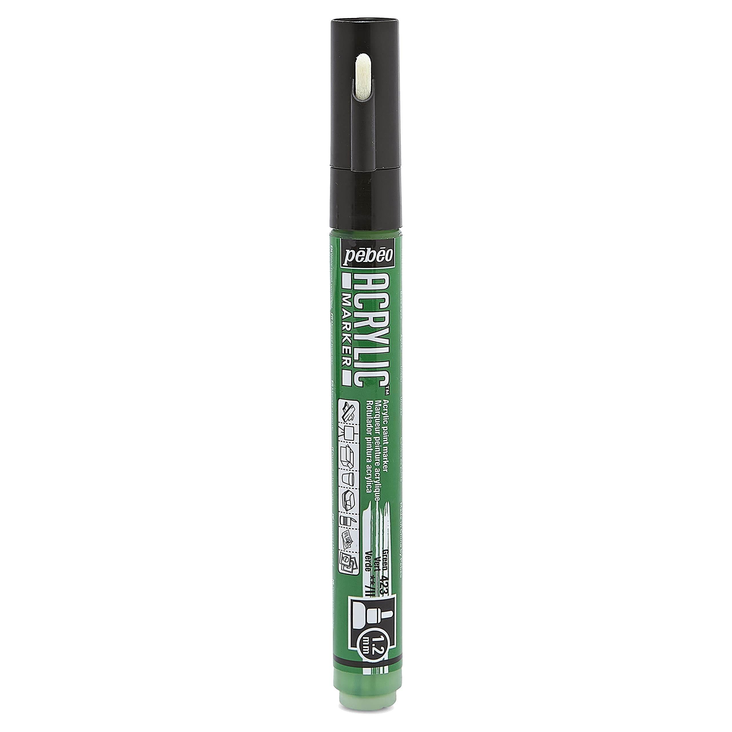 Pebeo 205723 Akrilik Bazlı Çok Amaçlı Markör, 1,2MM