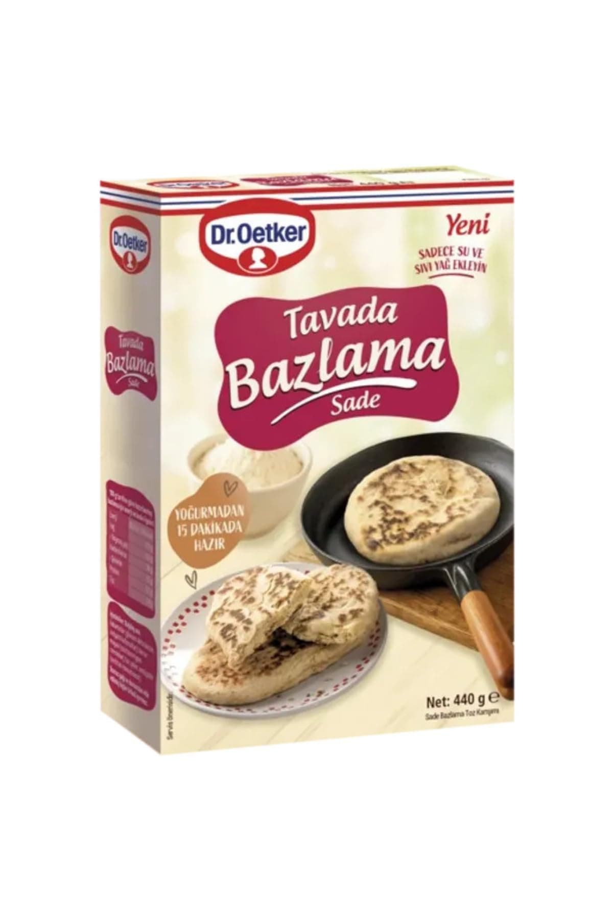 Dr. Oetker Tavada Bazlama Sade 440 gr