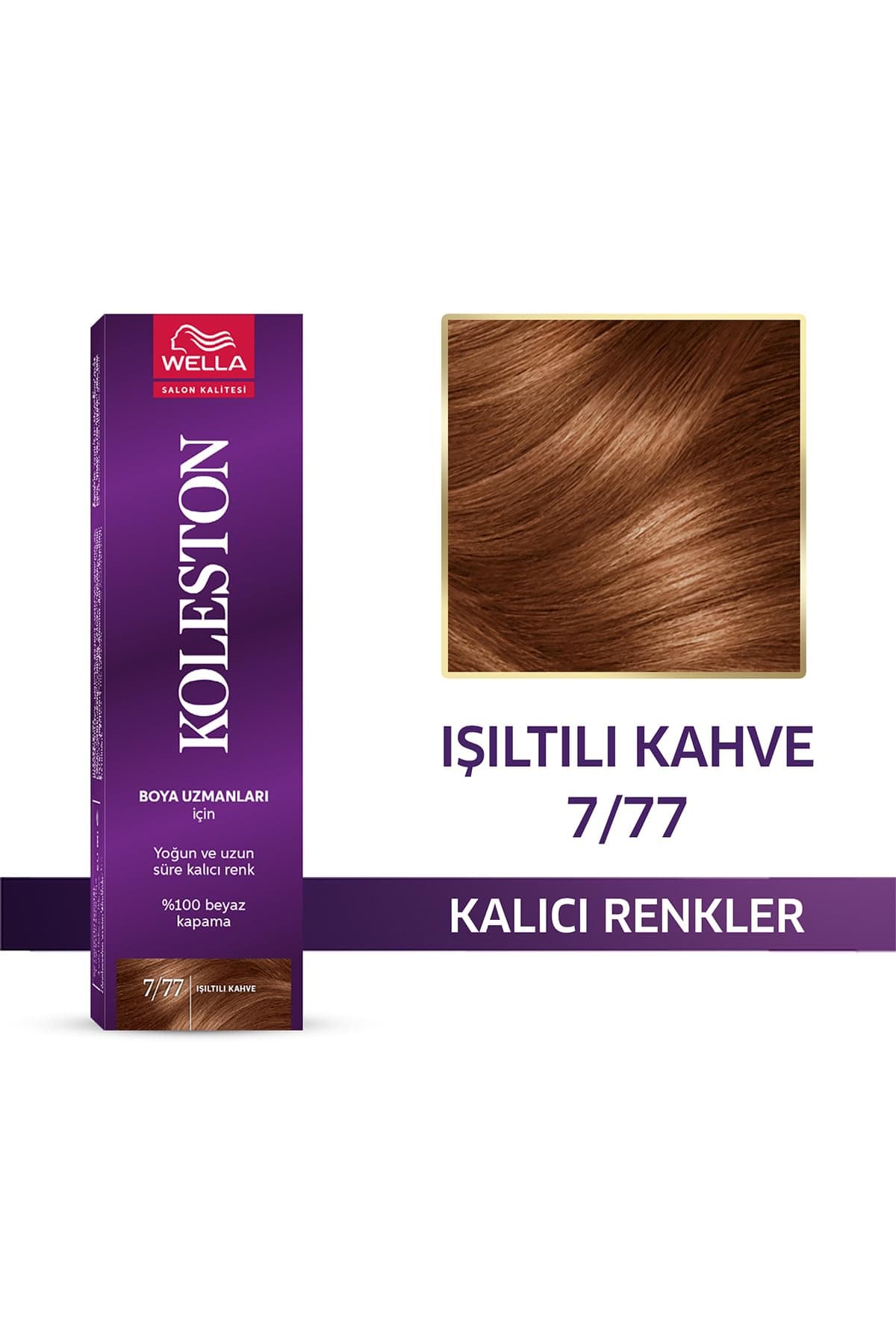 Koleston Single Tüp 7-77 Işıltılı Kahve Saç Boyası