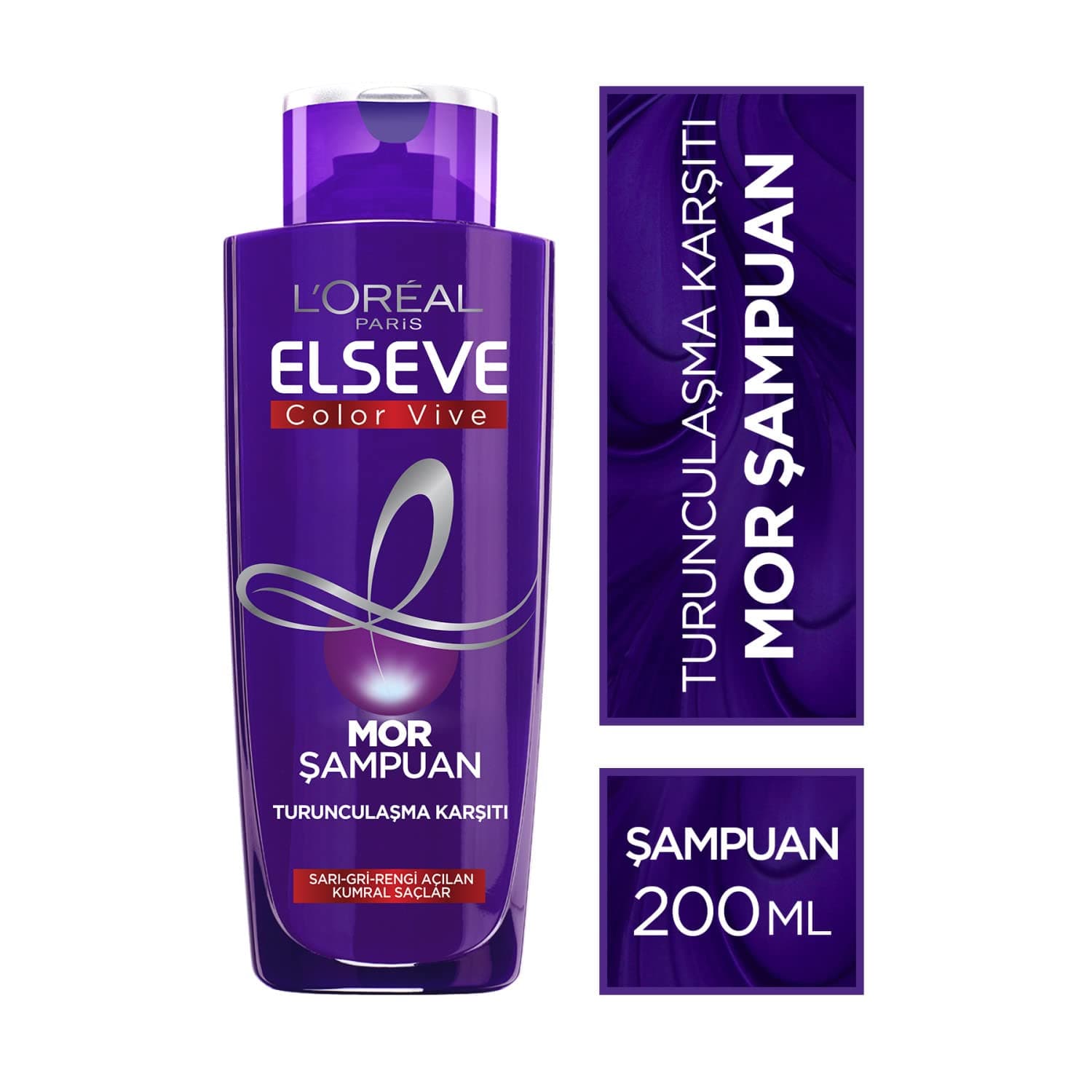 L'Oreal Paris Elseve Turunculaşma Karşıtı Mor Şampuan 200 ml