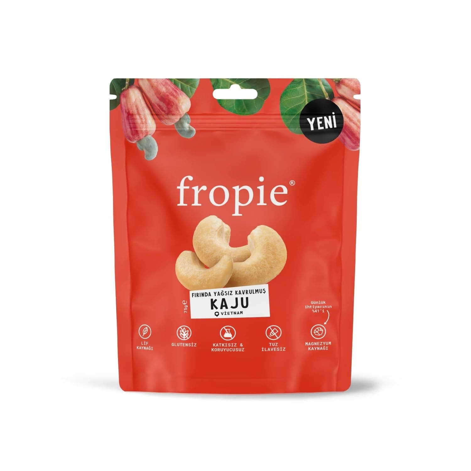 Fropie Kaju - Fırında Yağsız Kavrulmuş 75 gr