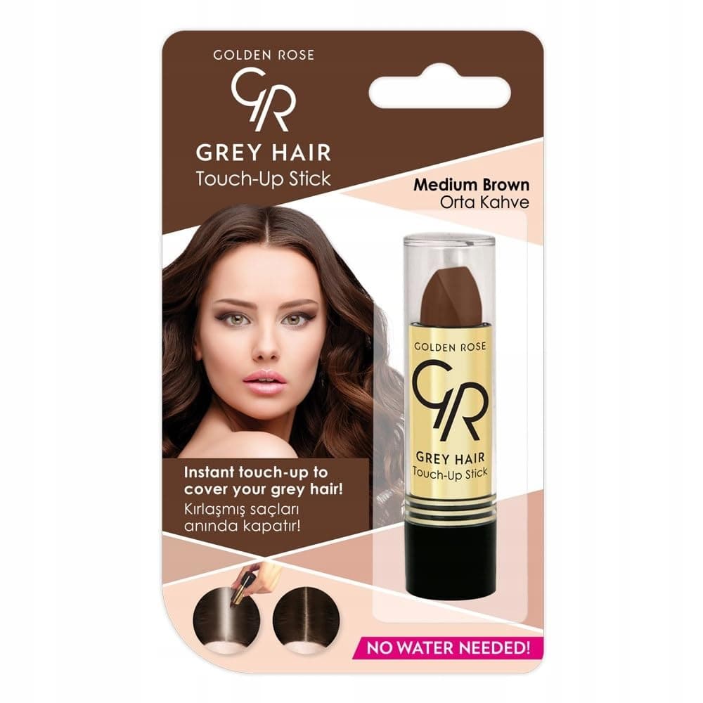 Golden Rose Grey Hair Touch-up Stick No: 03 Medium Brown - Beyaz Saç Kapatıcı - Orta Kahve