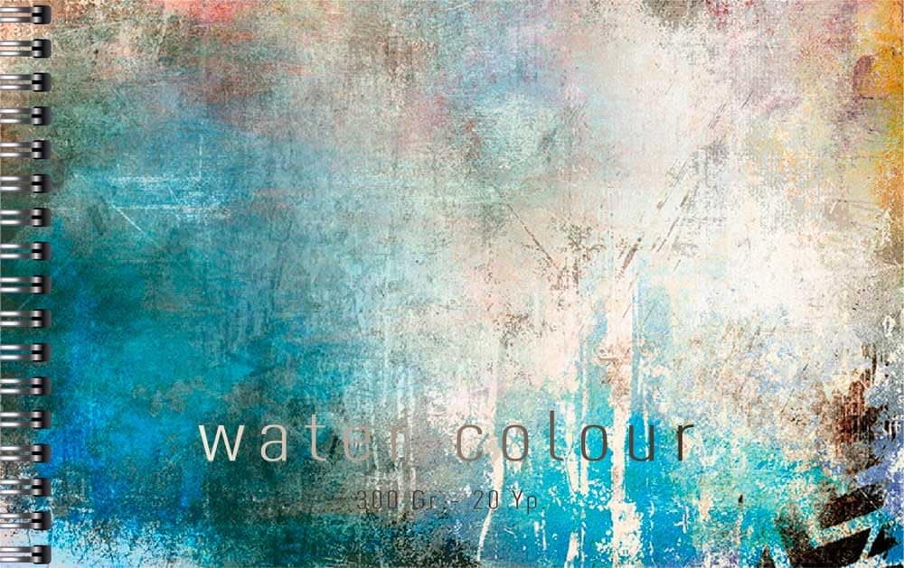 Water Colour Sulu Boya Defteri - Blue