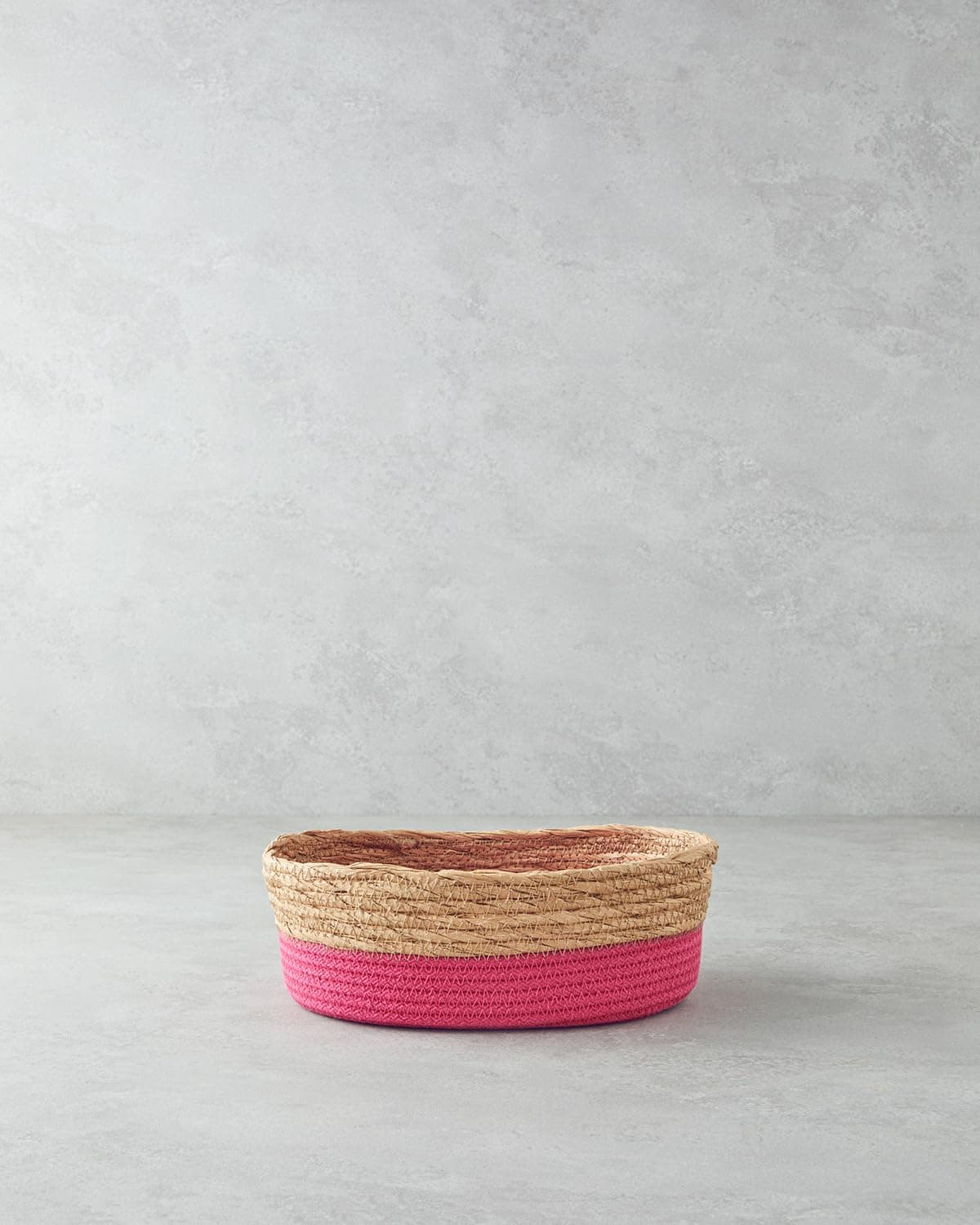 English Home Colorful Lines Kağıt İp Sepet Pembe