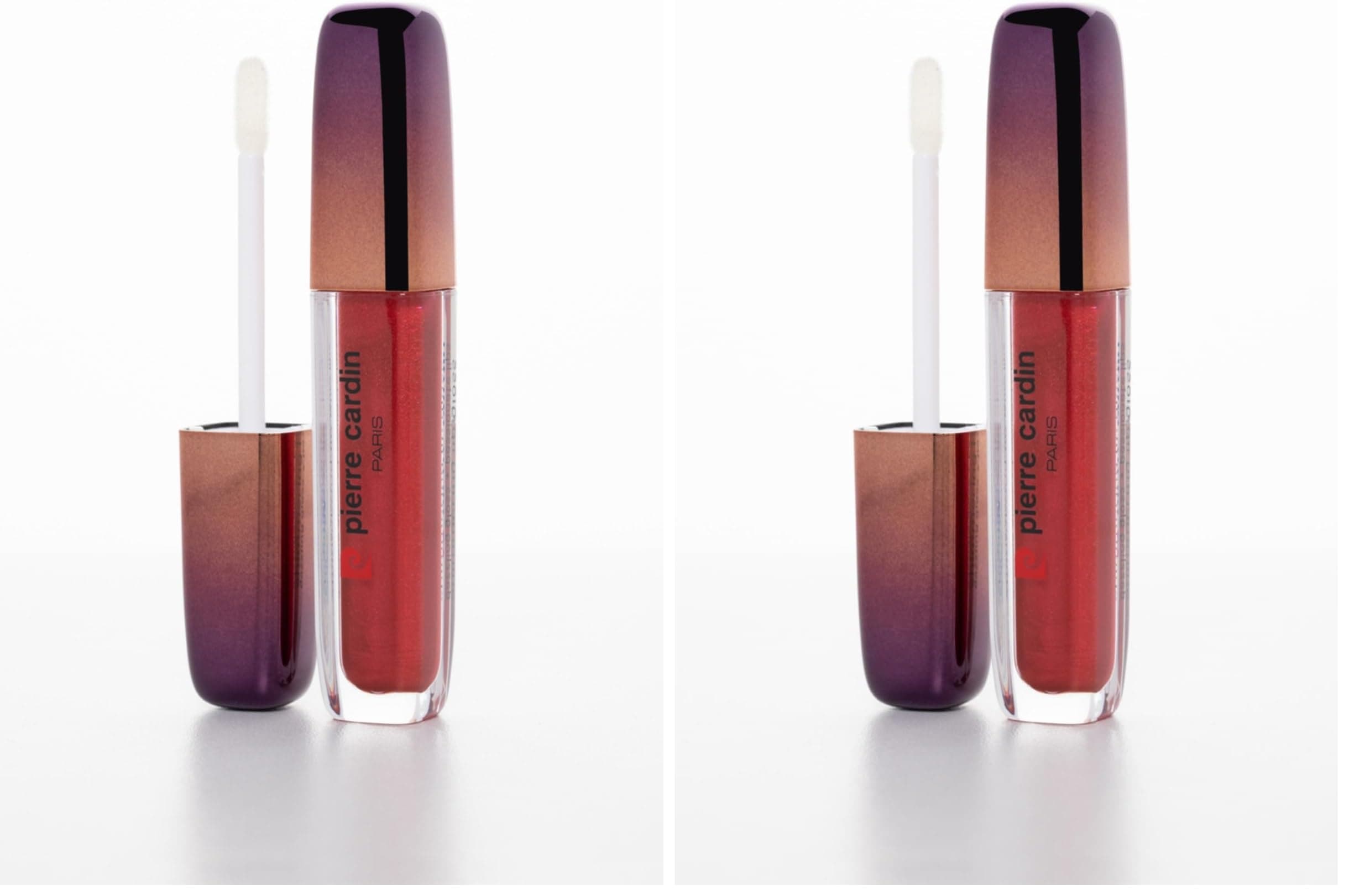 Pierre Cardin Shimmering Lipgloss Sedefli Parlak Likit Ruj Pembe Kırmızı 5ml 2li paket
