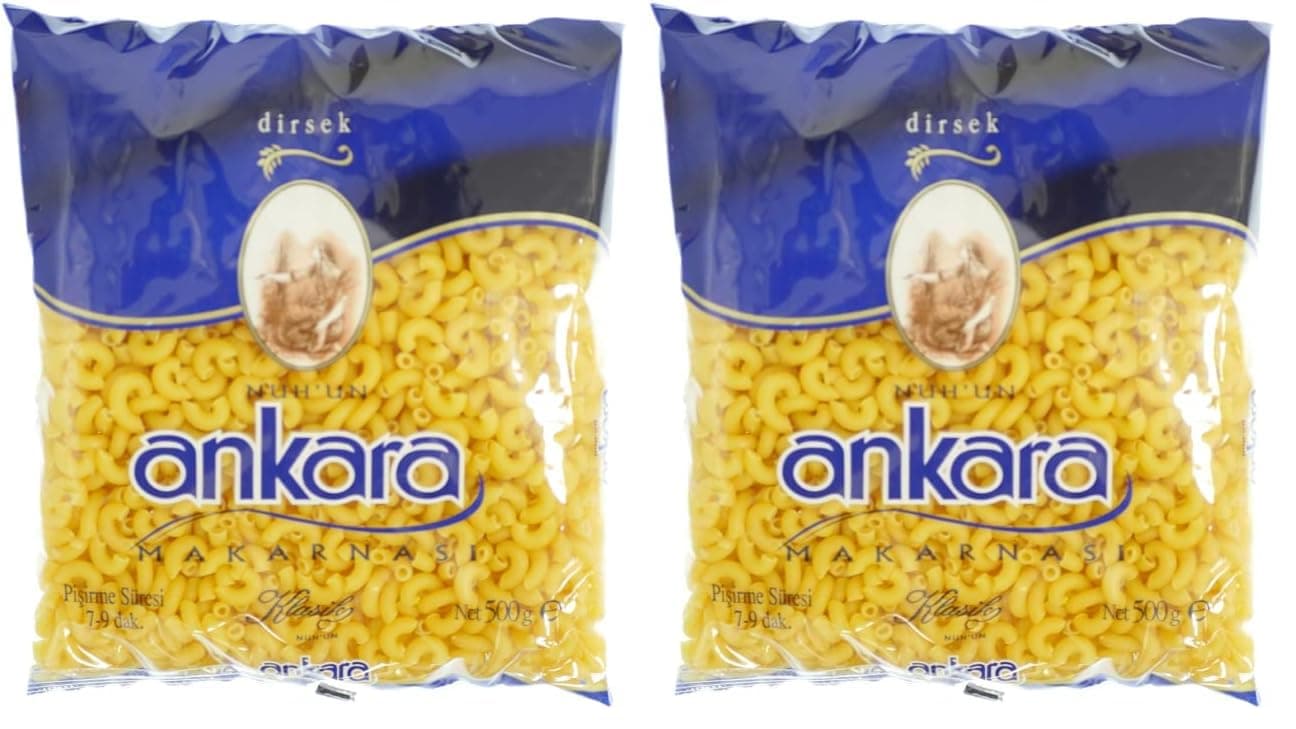 Nuh'un Ankara Makarnası Dirsek 500 g 2li paket, 2 Adet