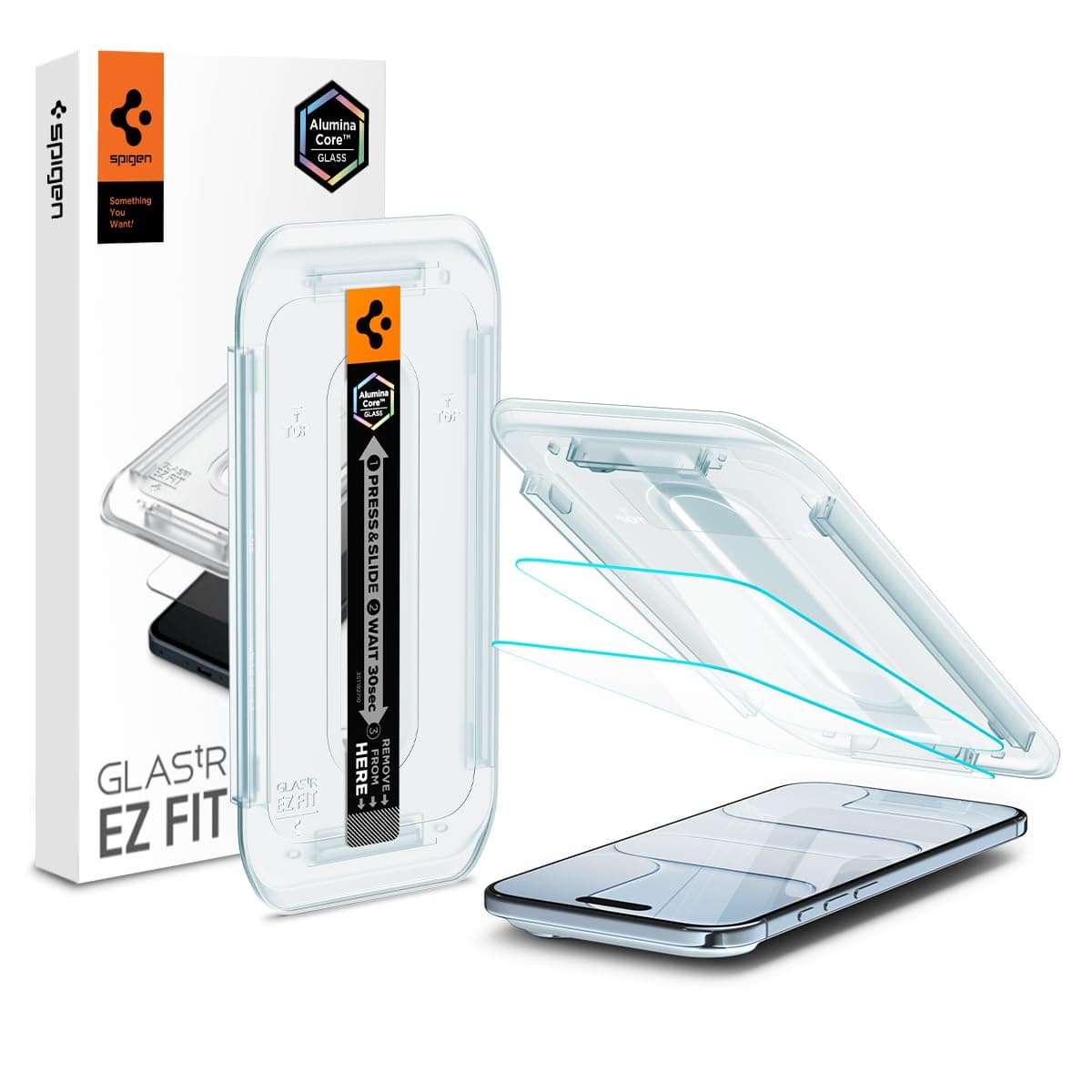 Spigen iPhone Air ile Uyumlu Ekran Koruyucu Cam Kolay Kurulum Glas.tR EZ Fit (2 Adet) - AGL09861