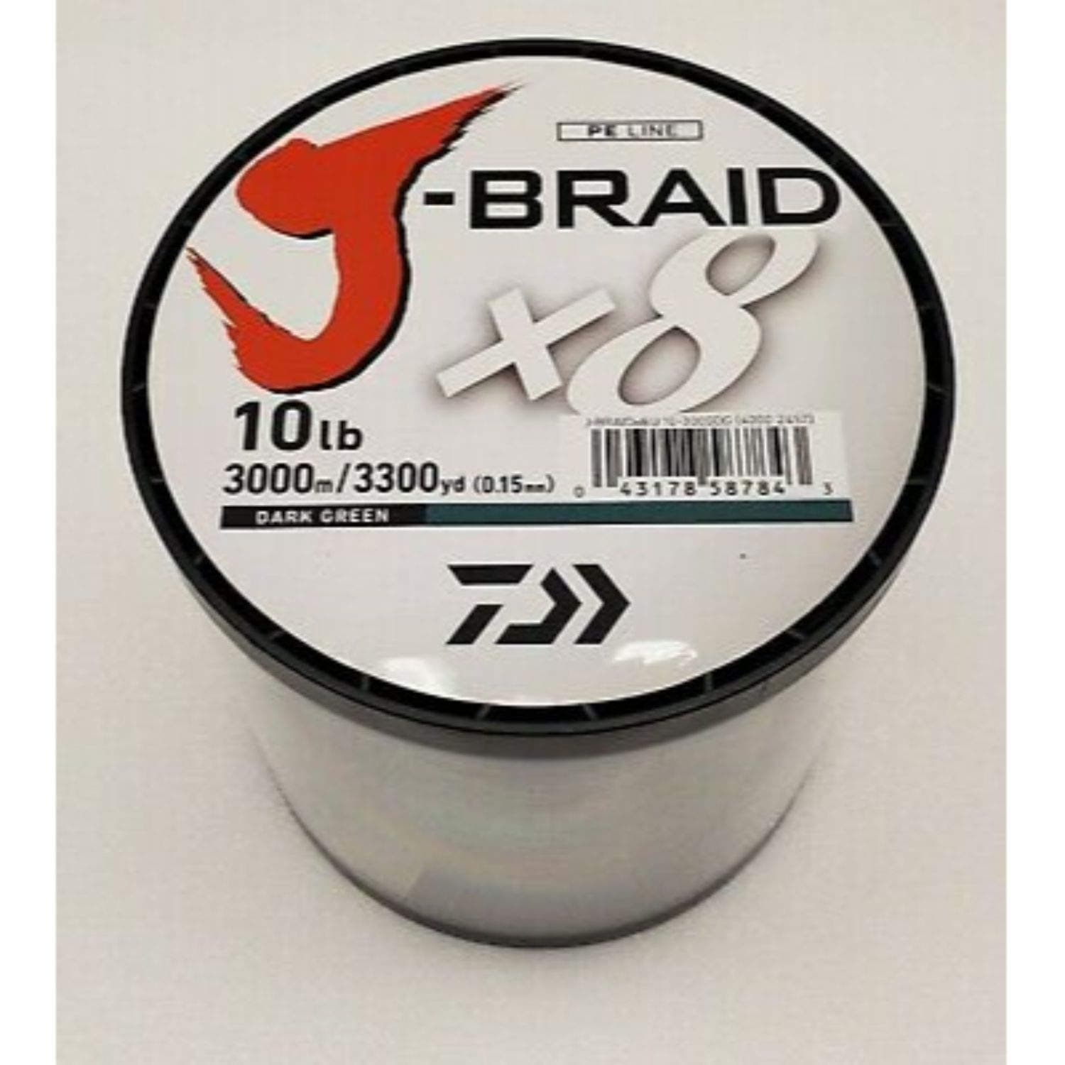 Daiwa -"Mets J örgü 8X 3000m Toplu biriktirme Koyu yeşil JB8U10-3000DG")