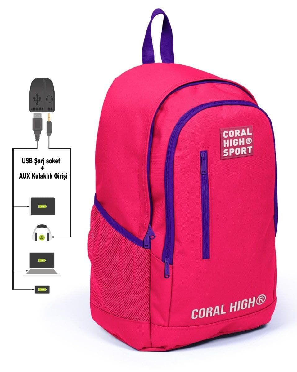 Sport Sırt Çanta (Usb ve Aux Soketli)