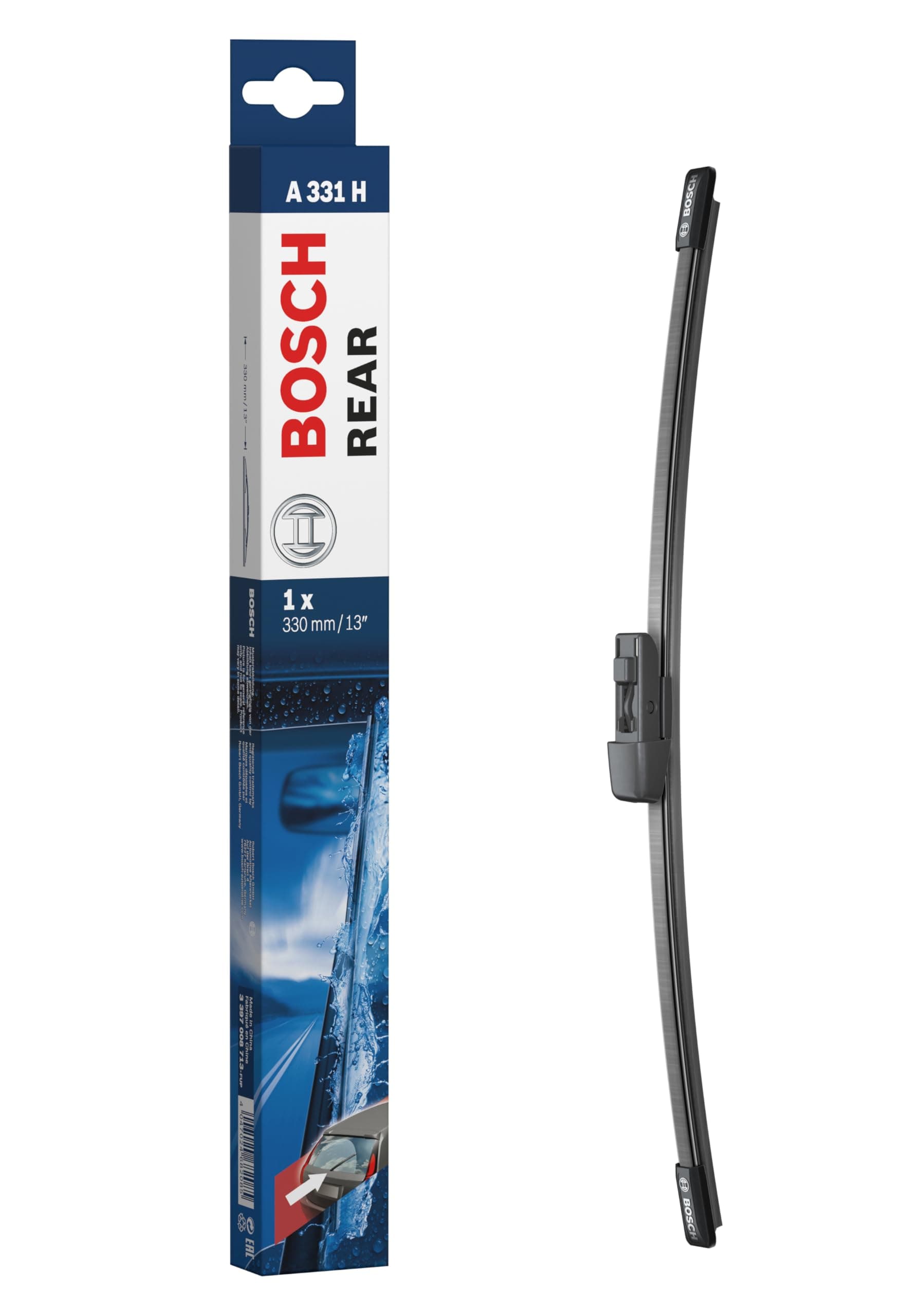 BOSCH Rear Arka Silecek Seat Leon Mk3 (2013-2020), Audi A3 (2013-2020), Vw T-Roc (2019-2022) [330 mm] A331H 3397008713